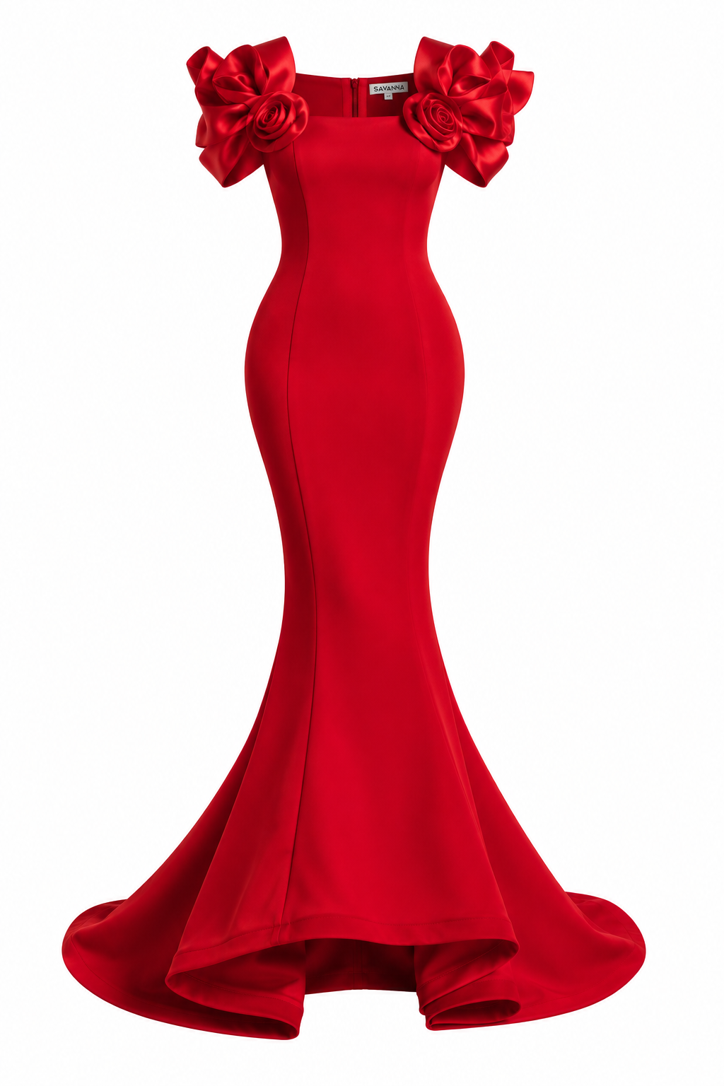 Rose Sleeve Panel Maxi Dress