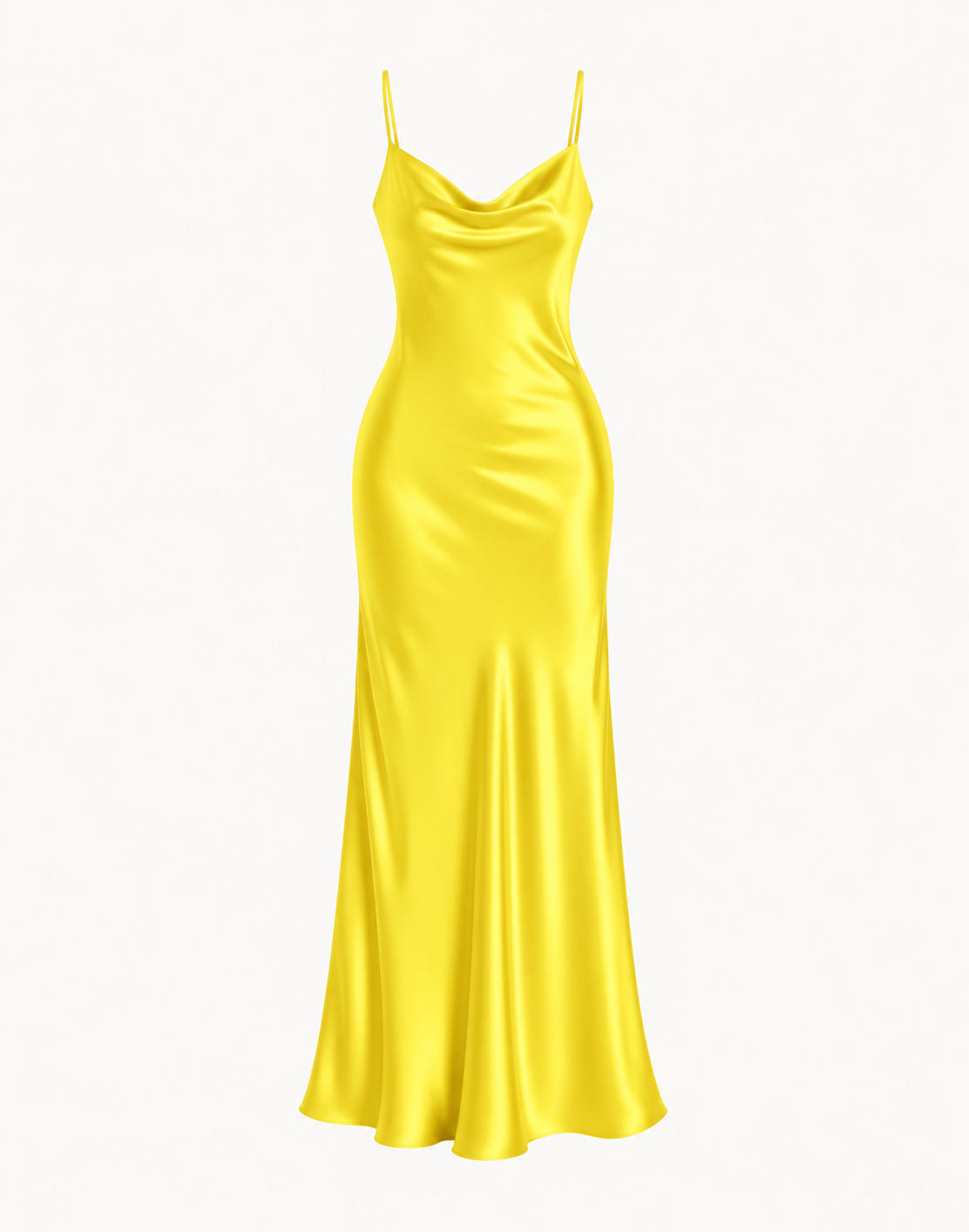 Essential Satin Cowl-Neck Slip Dress