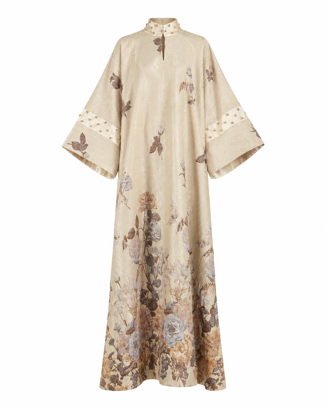 Brocade Embellished Rose Kaftan