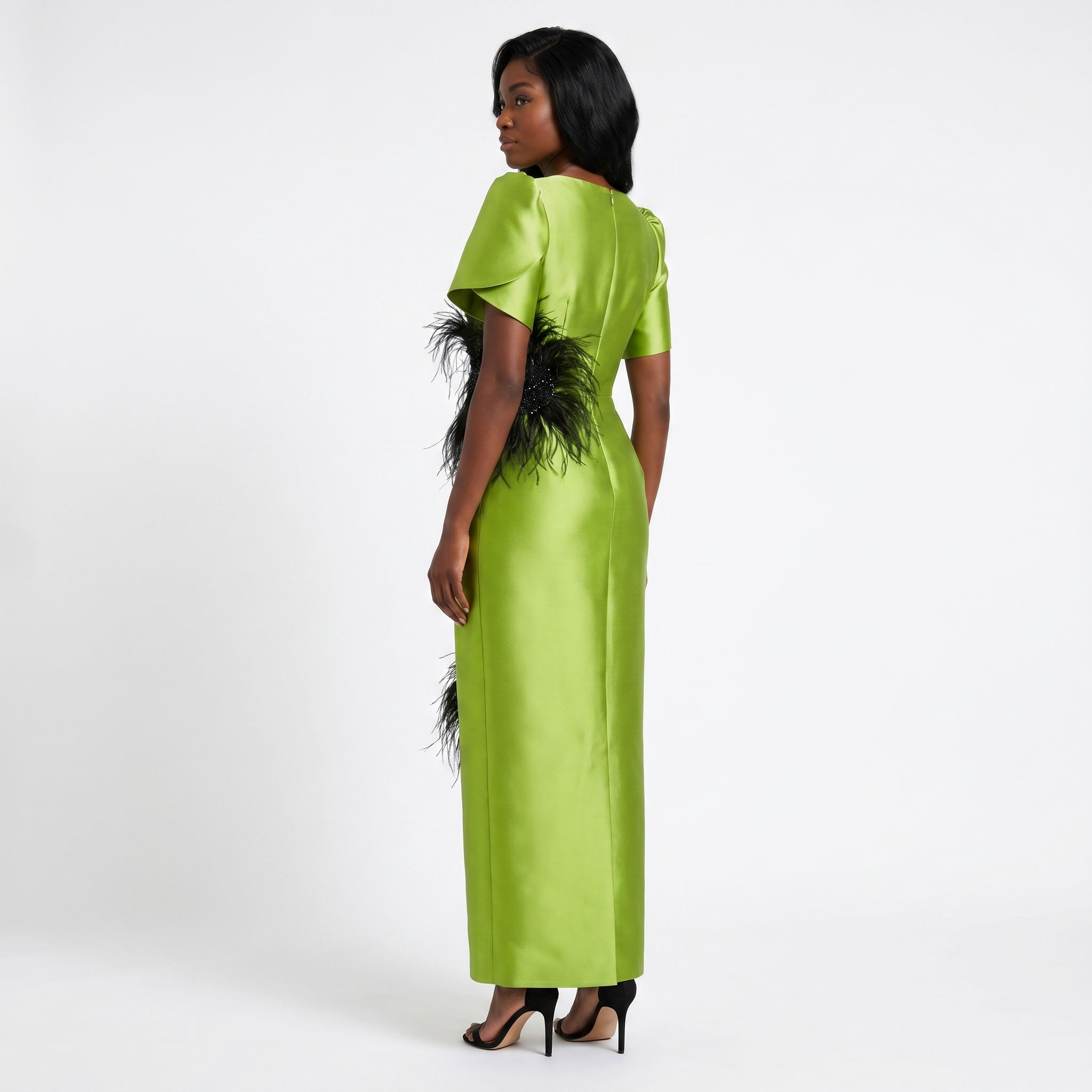 Amahle Feather Embellished Dress