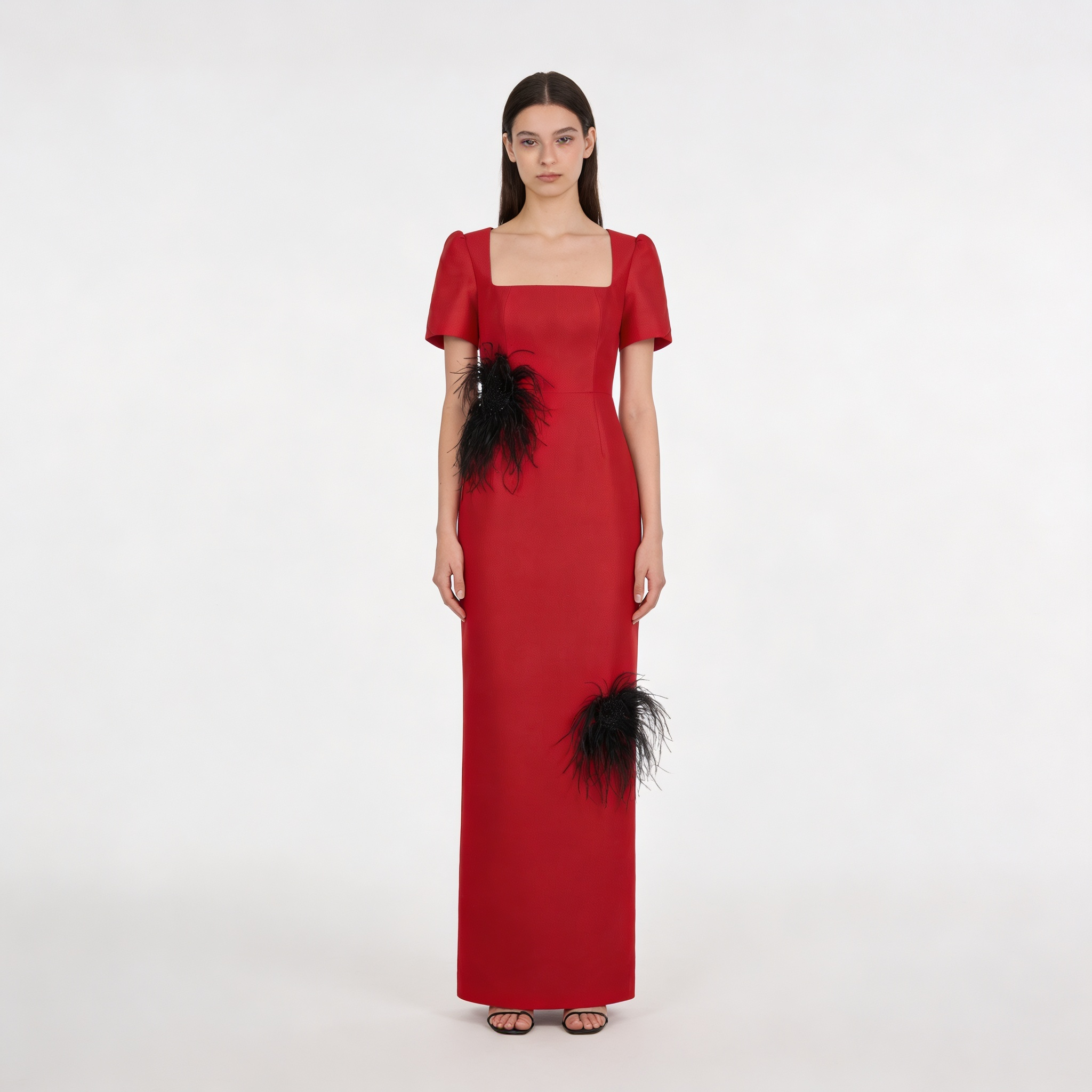 Amahle Feather Embellished Dress
