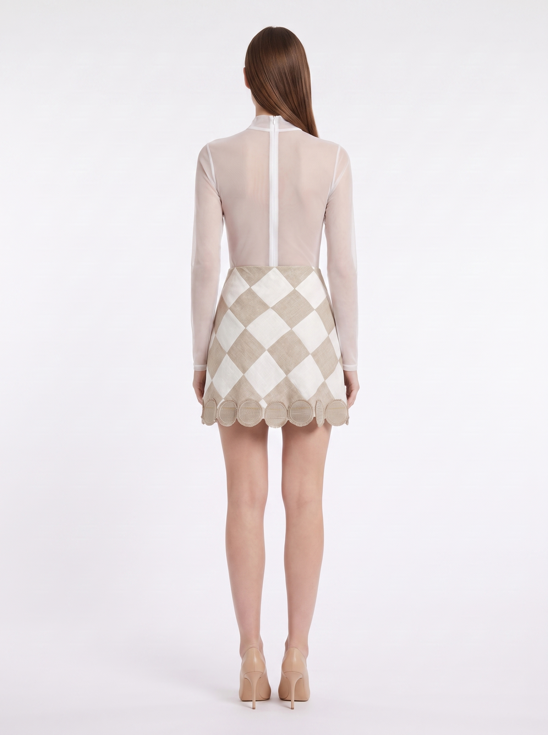 Folia High Neck Long Sleeve Bodysuit