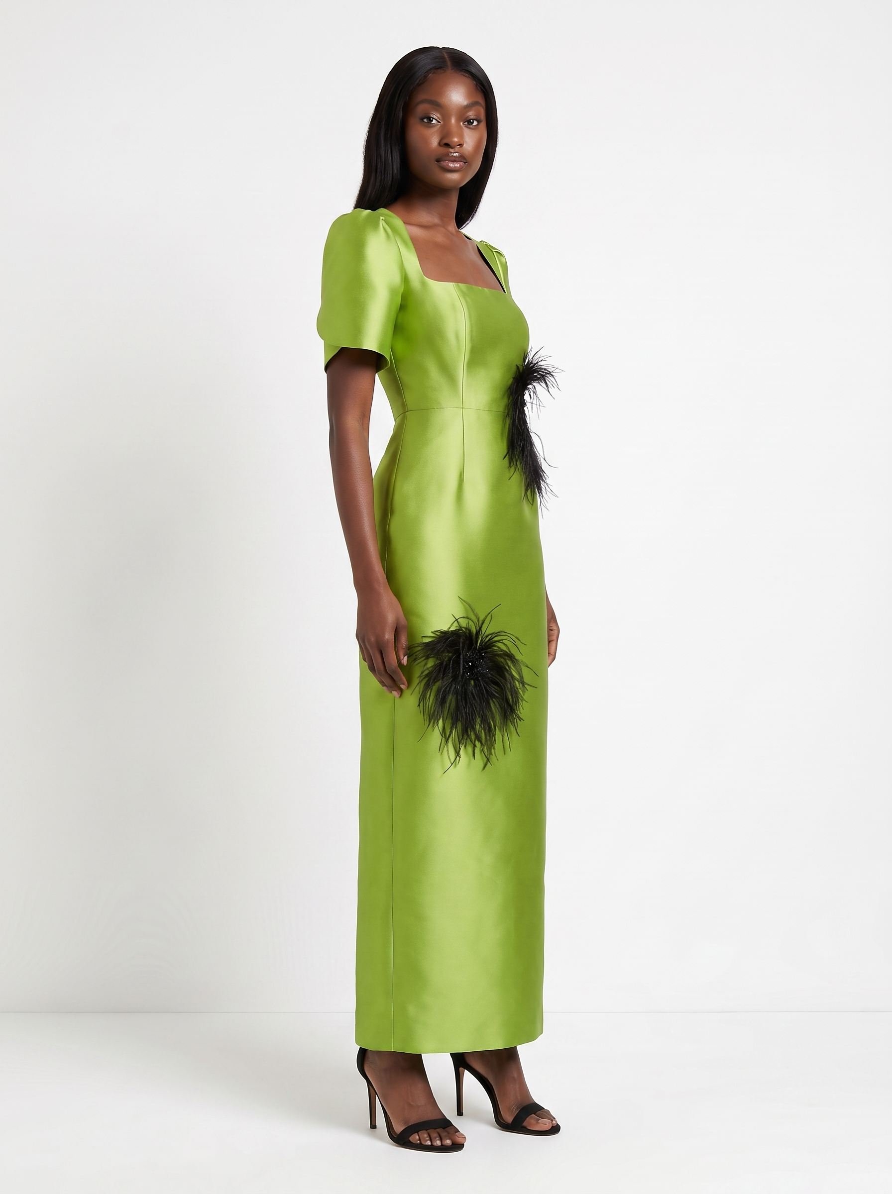 Amahle Feather Embellished Dress