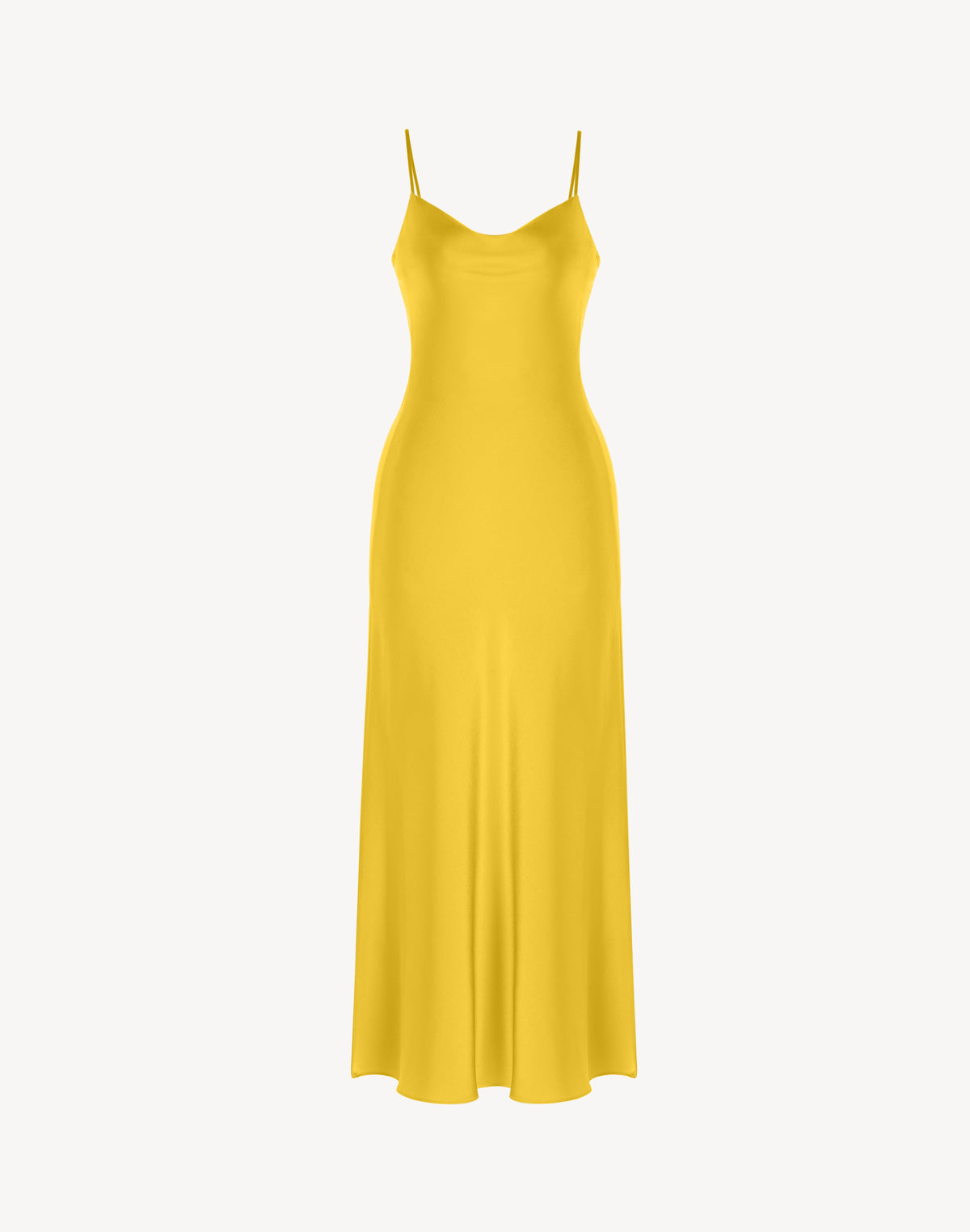 Essential Satin Cowl-Neck Slip Dress