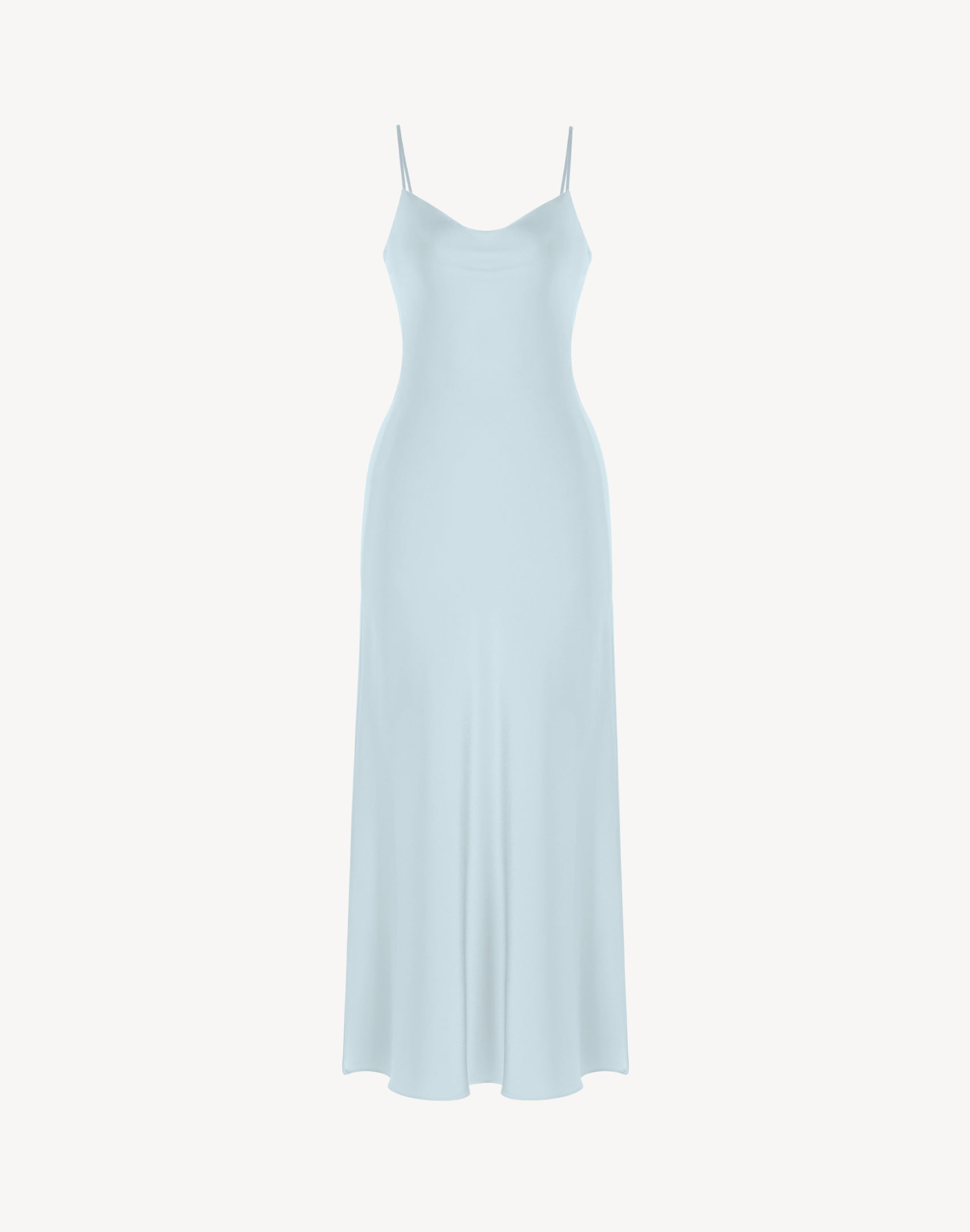 Essential Satin Cowl-Neck Slip Dress