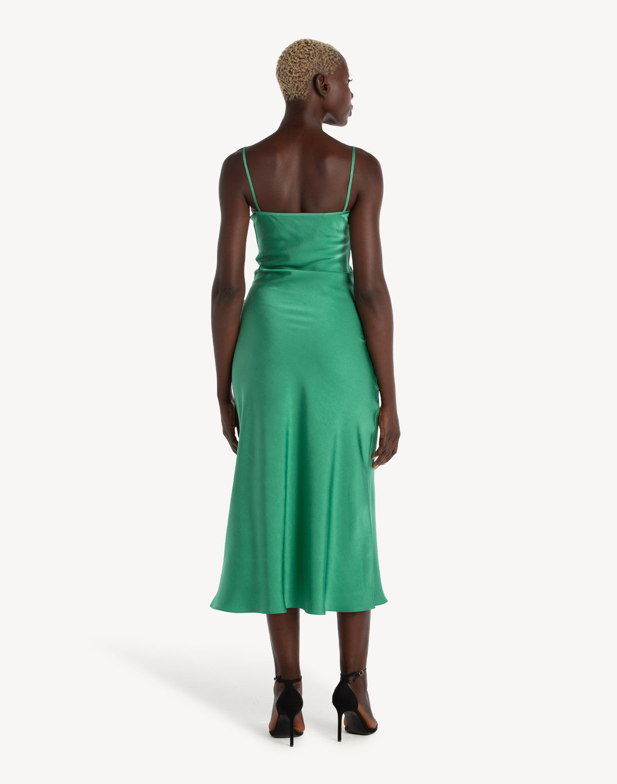 Essential Satin Cowl-Neck Slip Dress