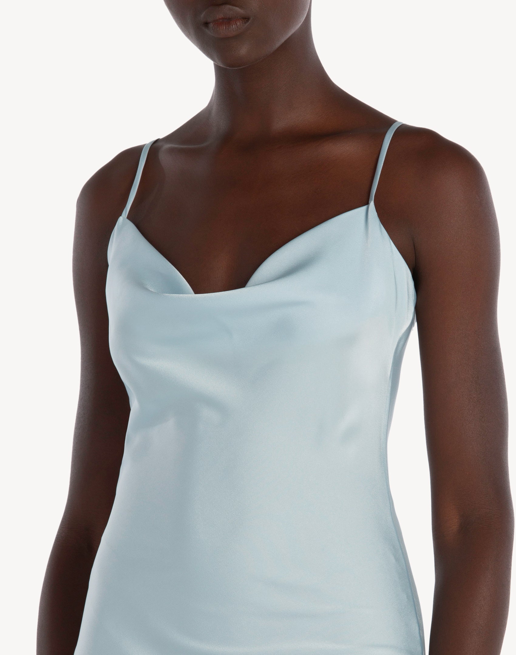 Essential Satin Cowl-Neck Slip Dress