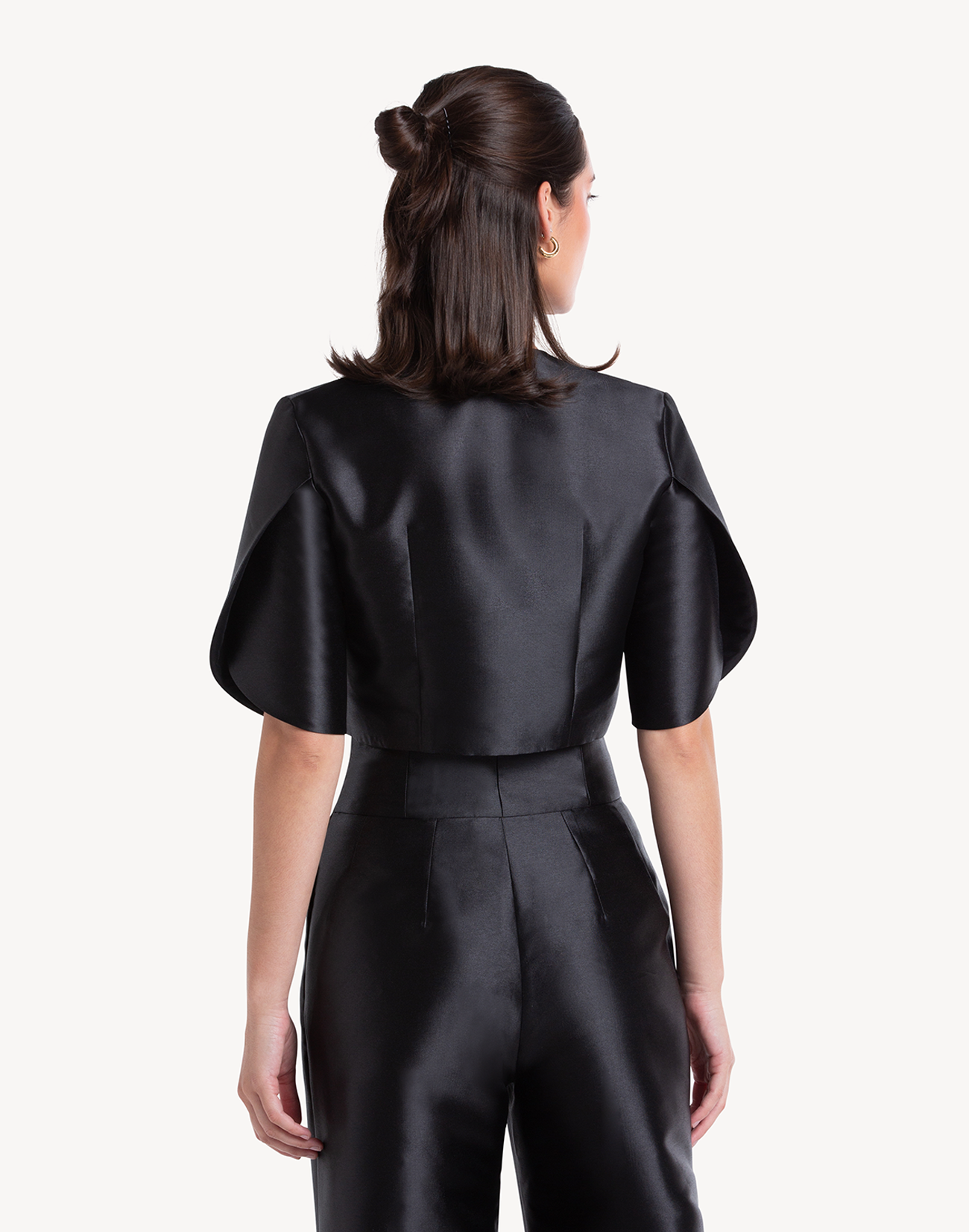 Ivy Wrapped Sleeve Cropped Jacket