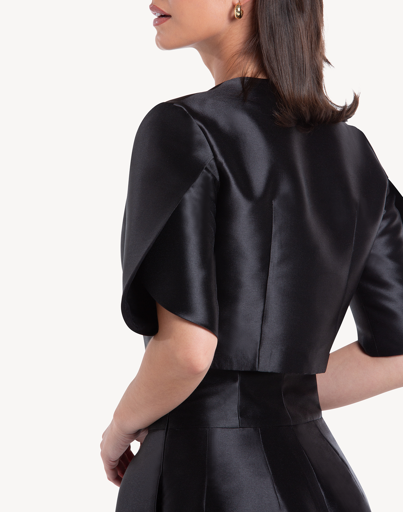 Ivy Wrapped Sleeve Cropped Jacket