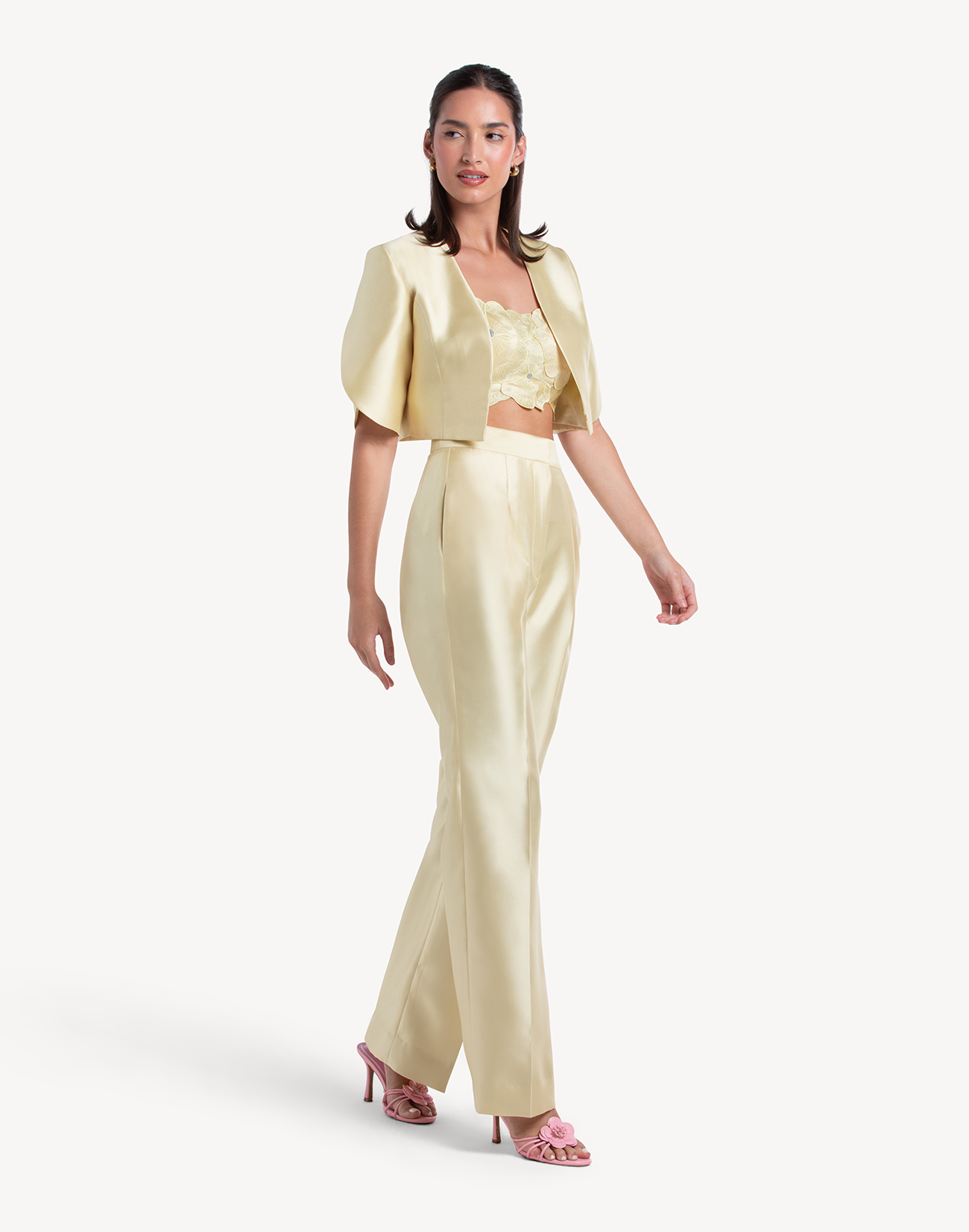 Mikado High Waisted Trousers