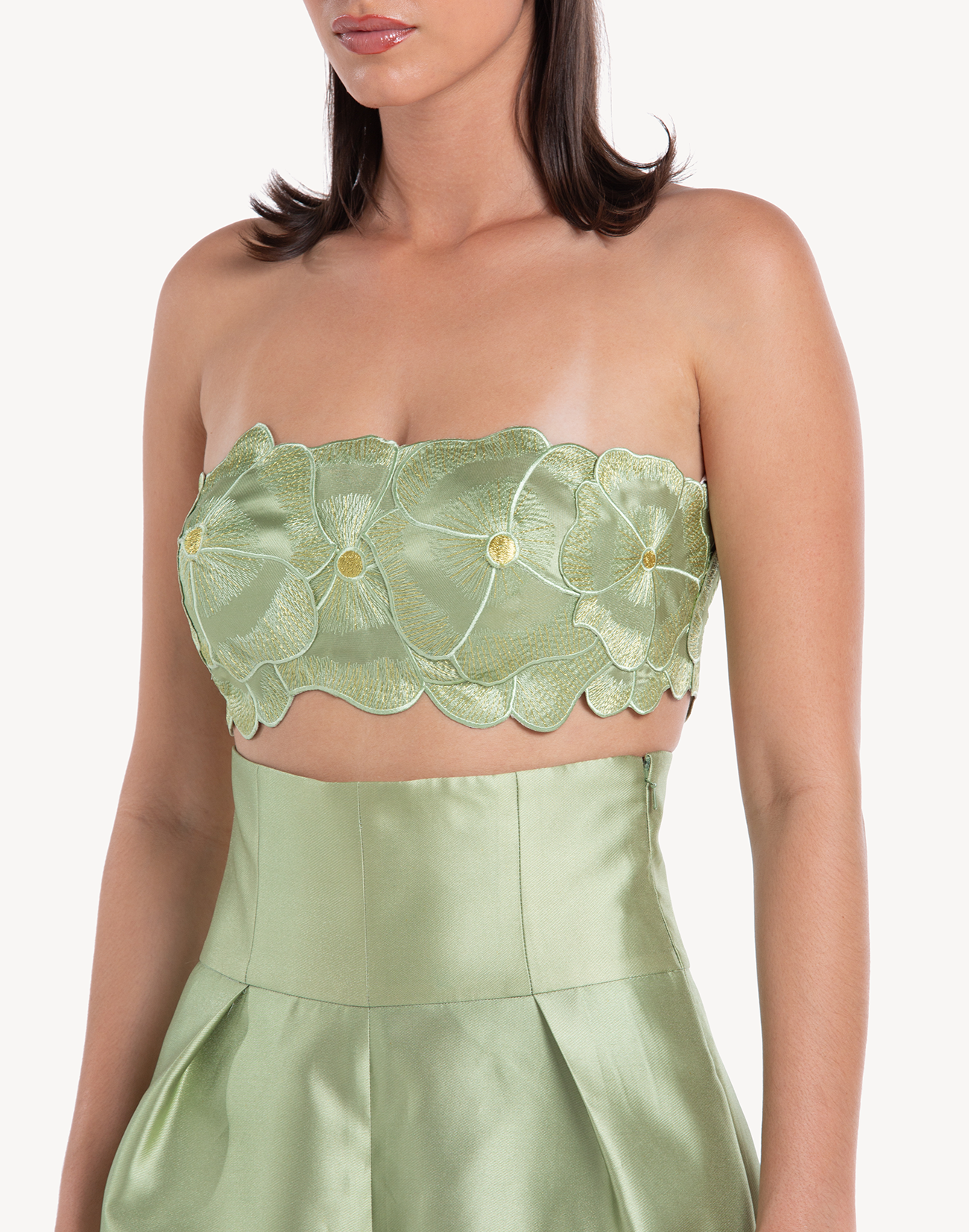 Meraki Floral Applique Corset Top