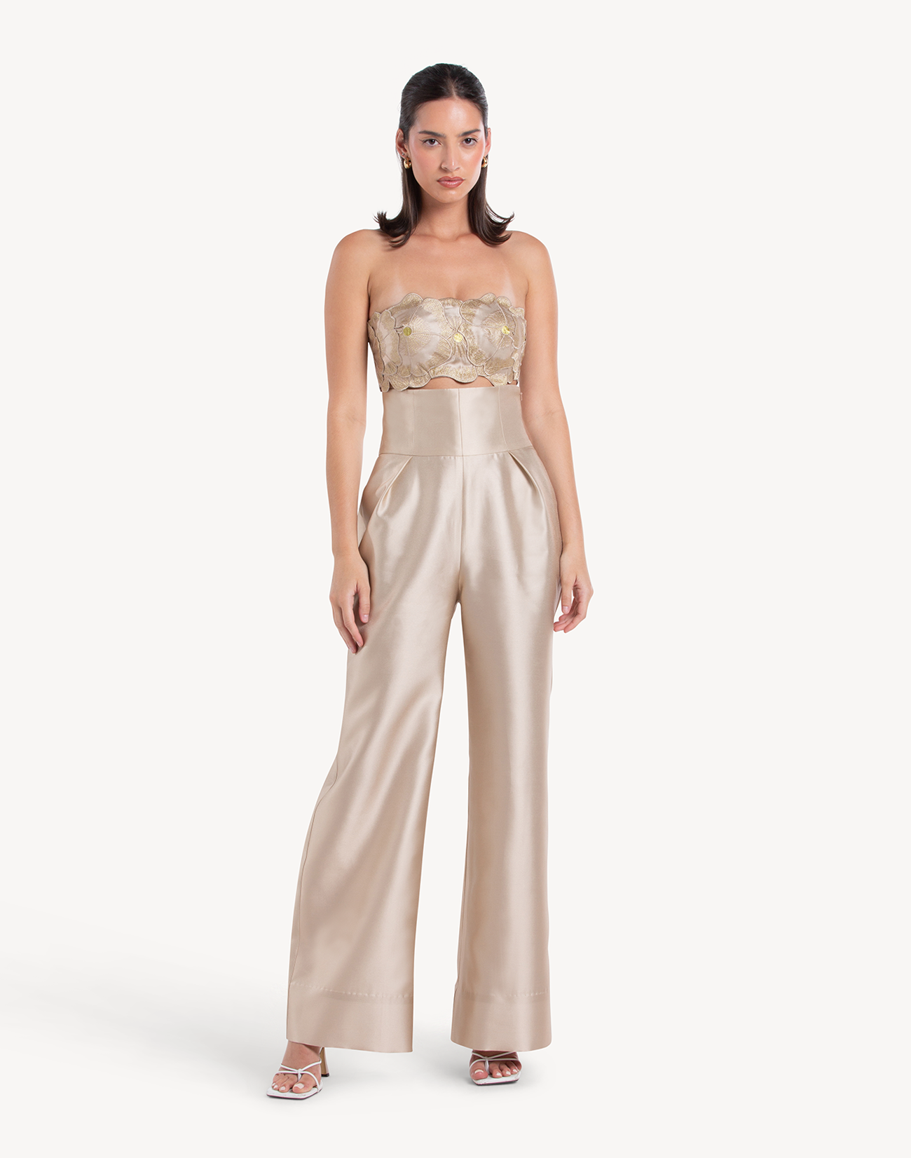 Meraki Floral Applique Corset Top
