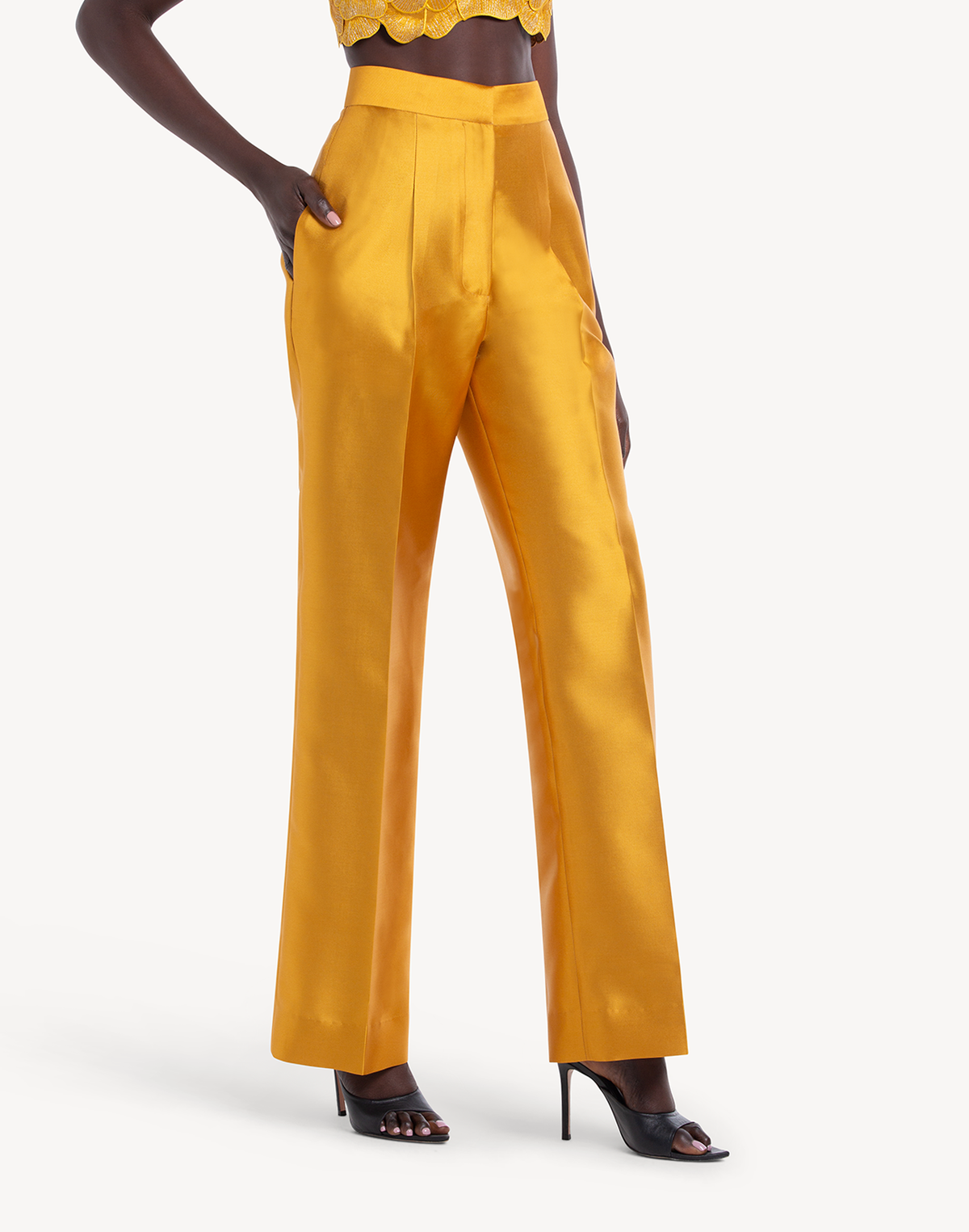 Mikado High Waisted Trousers