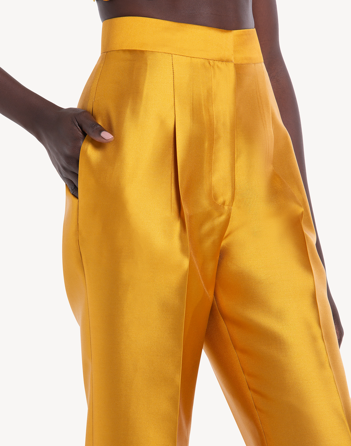 Mikado High Waisted Trousers