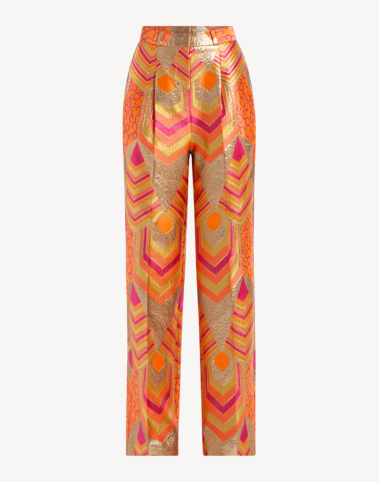 Nermin Brocade High Waisted Trousers