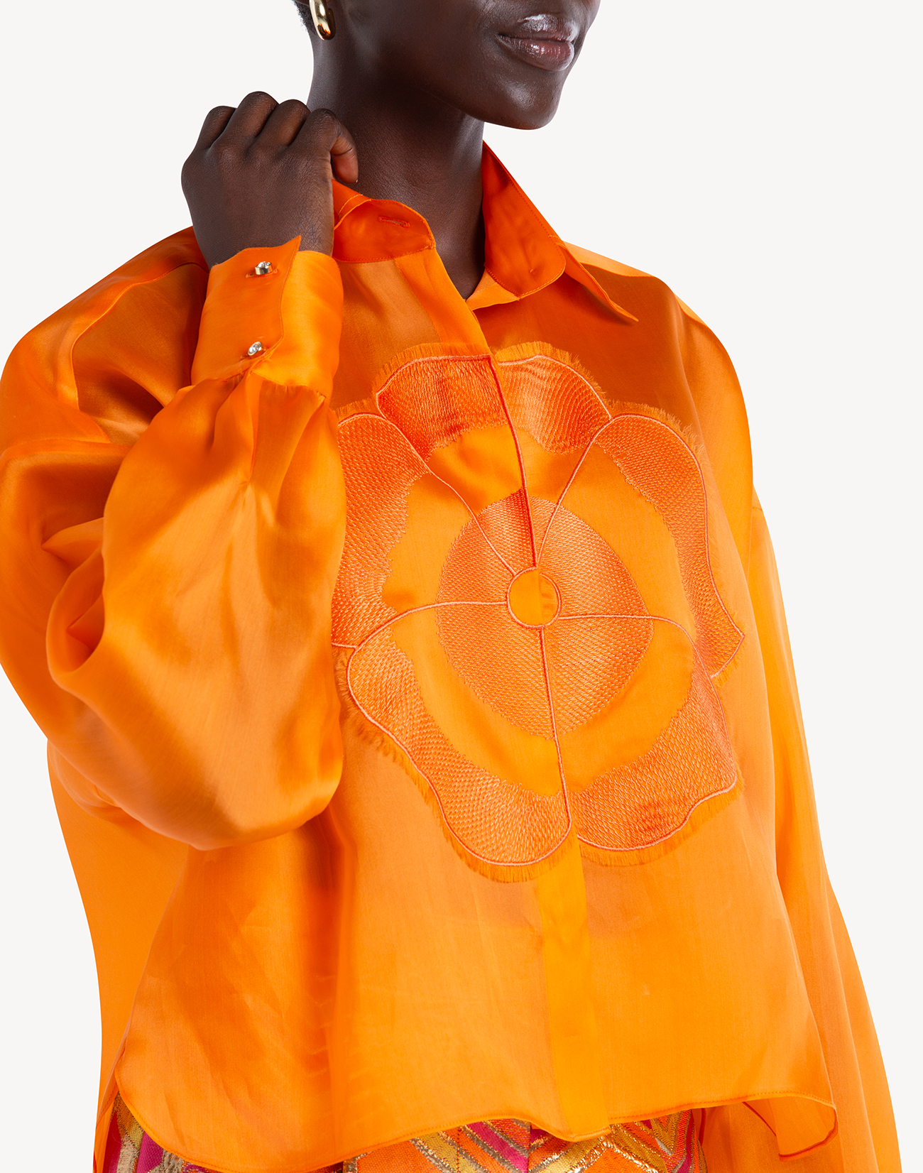 Organza Floral Summer Shirt