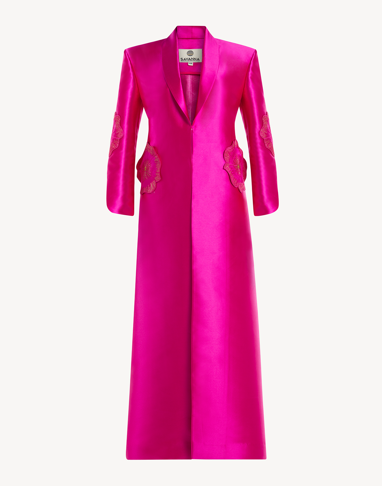 Regal Floral Applique Coat