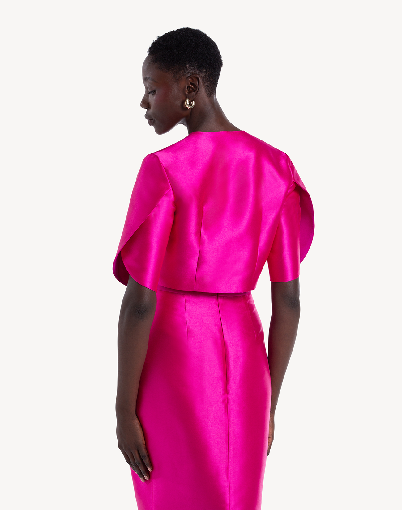 Ivy Wrapped Sleeve Cropped Jacket