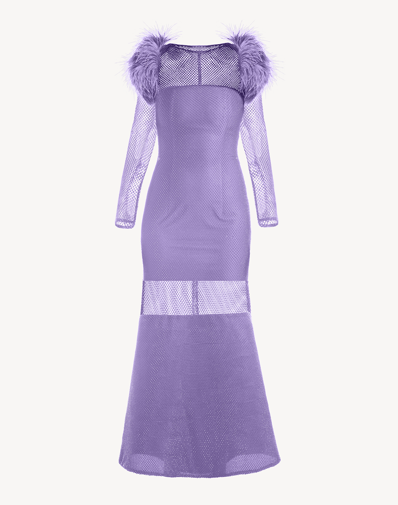 Eclipse Crystal Feather-trimmed Gown