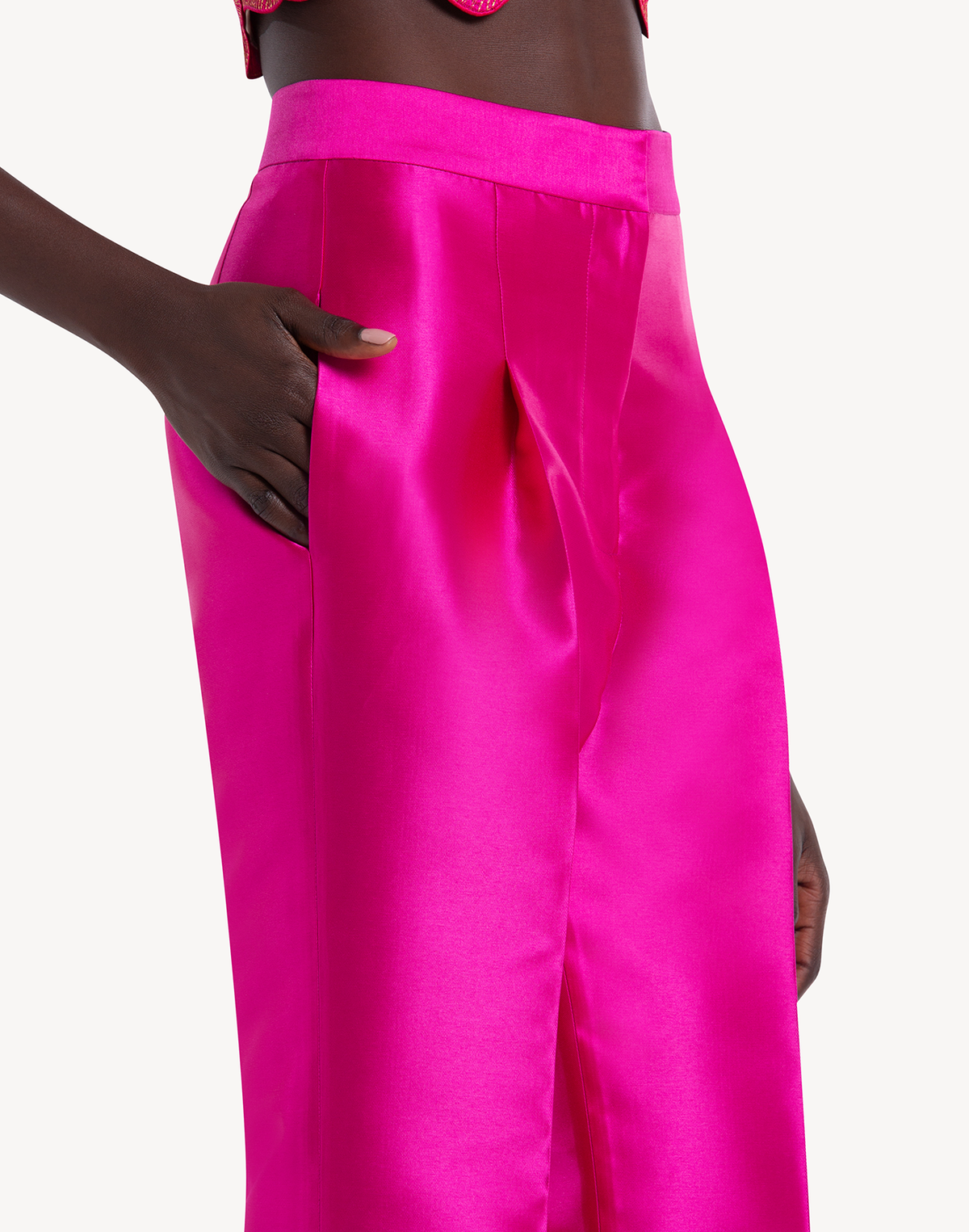 Mikado High Waisted Trousers