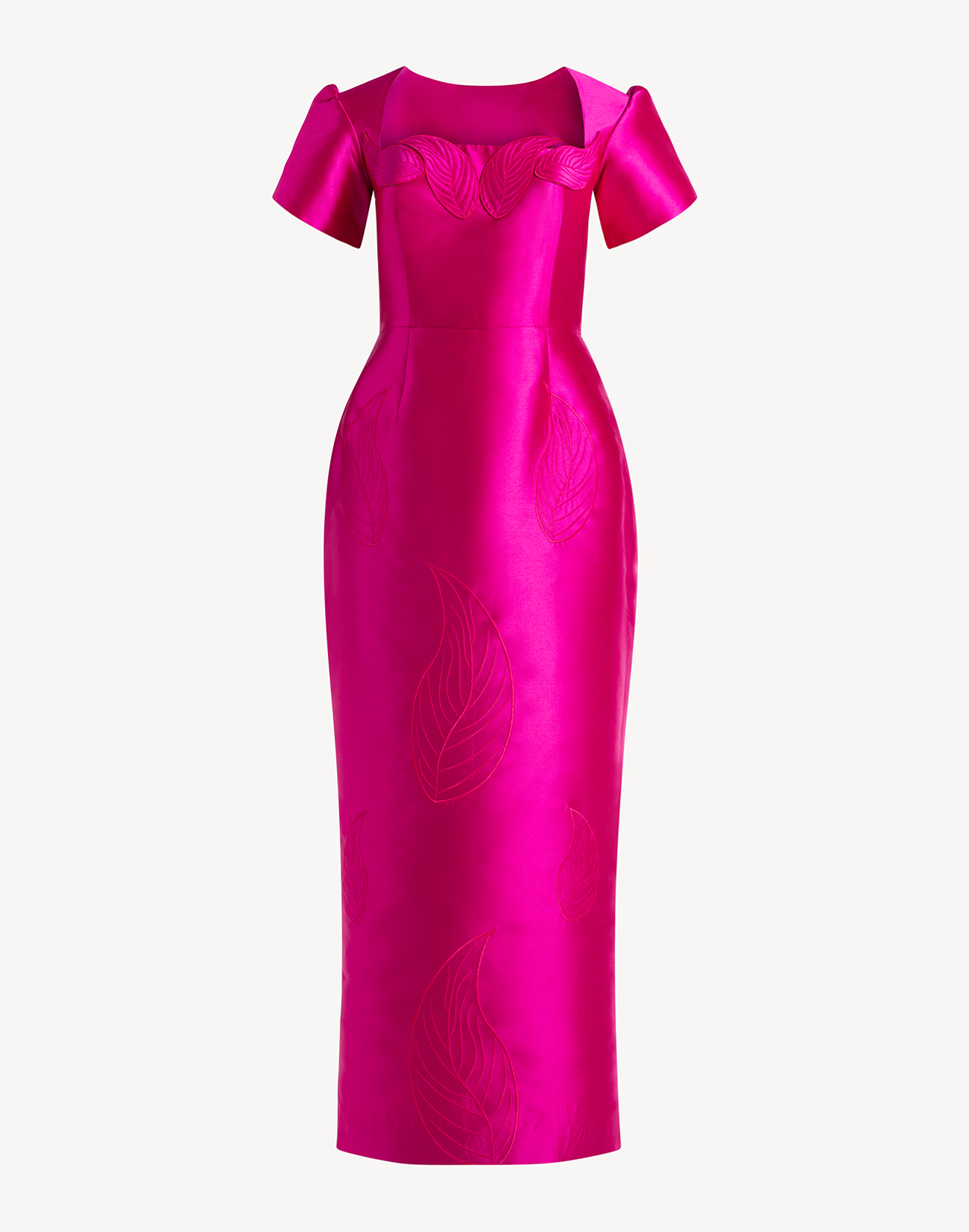 Magnific Leaf Appliqué Dress