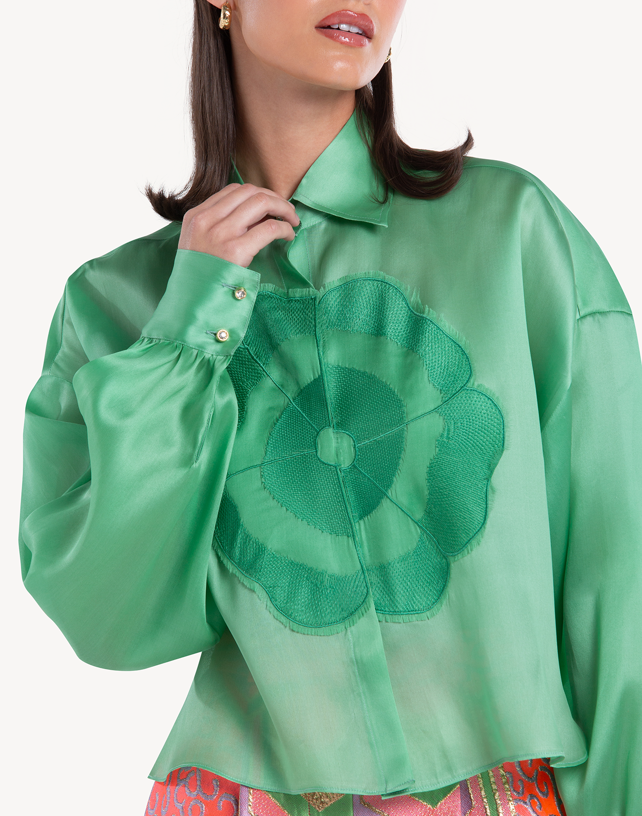 Organza Floral Summer Shirt