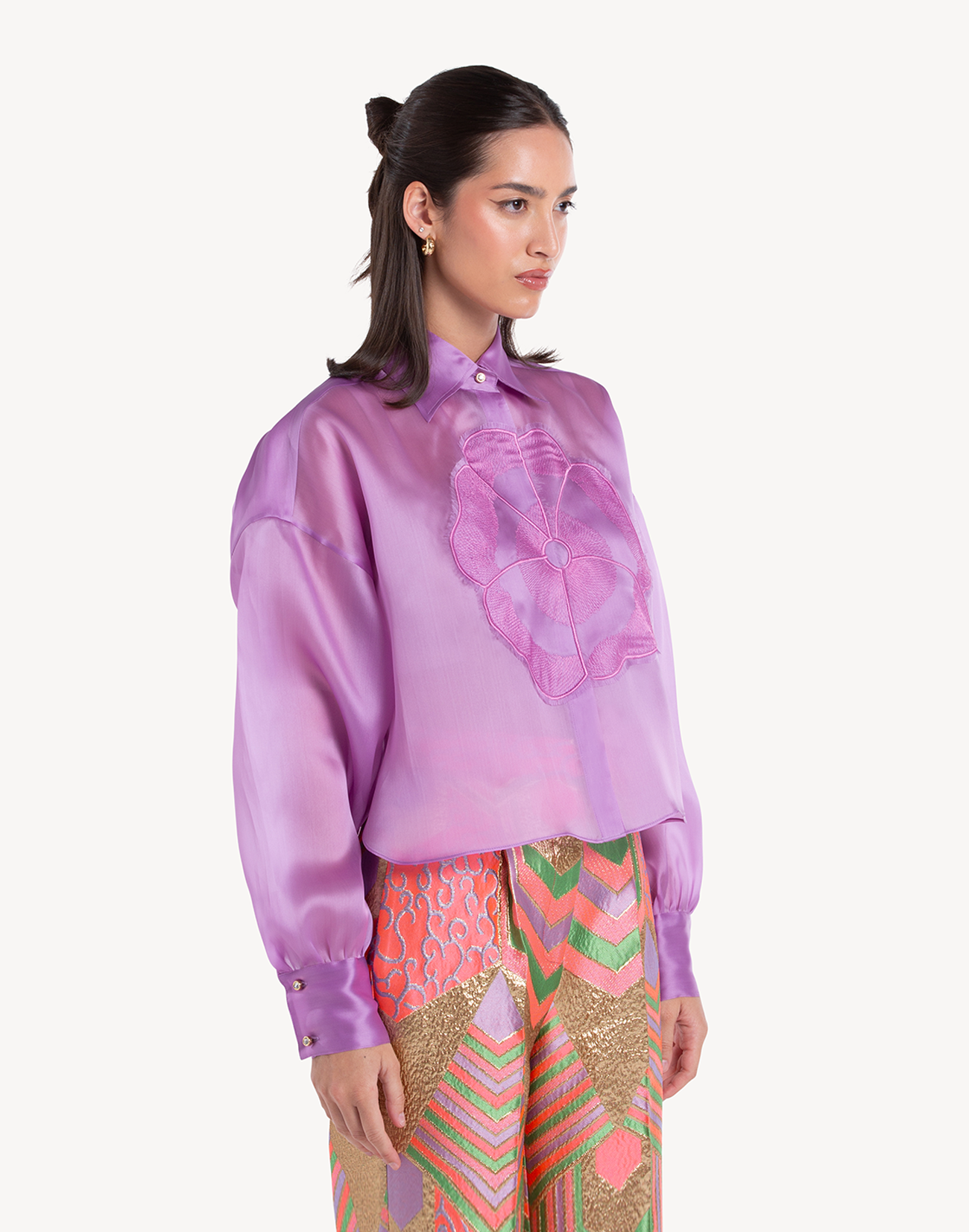 Organza Floral Summer Shirt