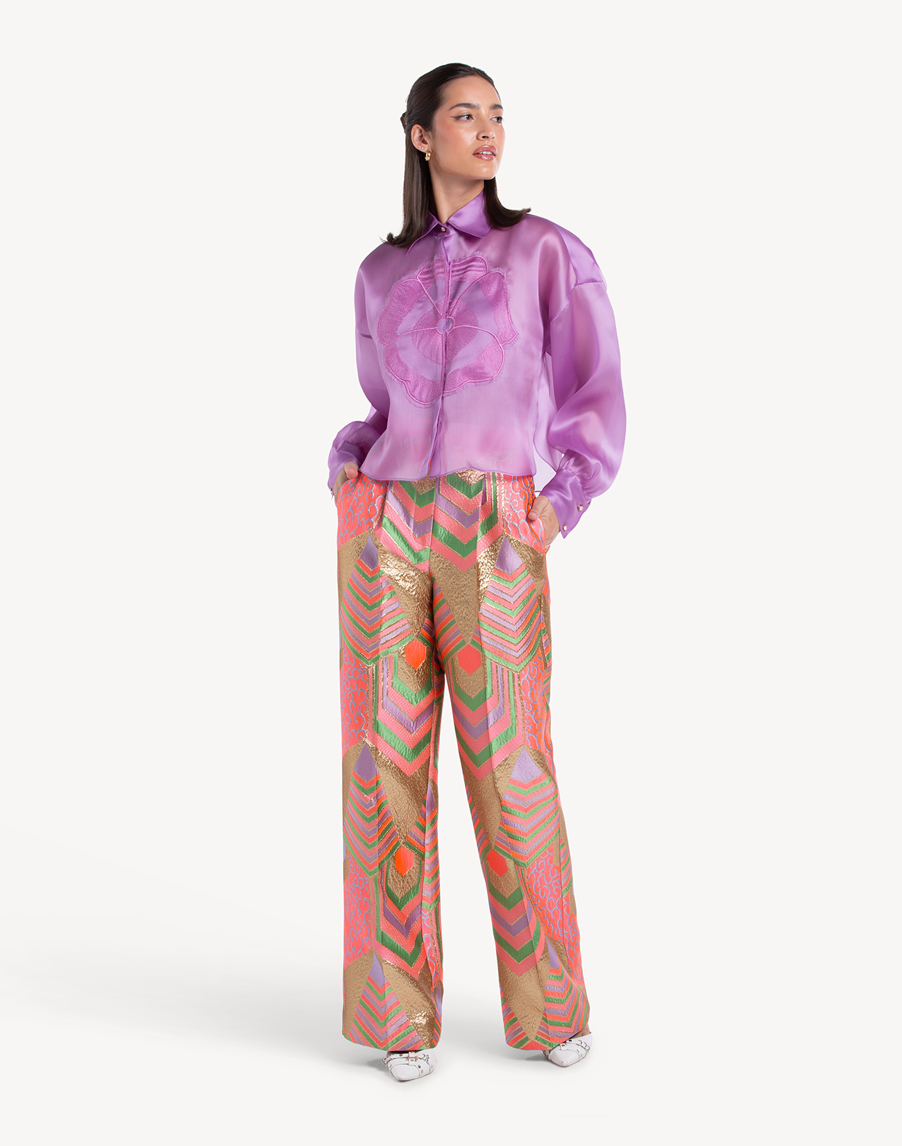 Organza Floral Summer Shirt