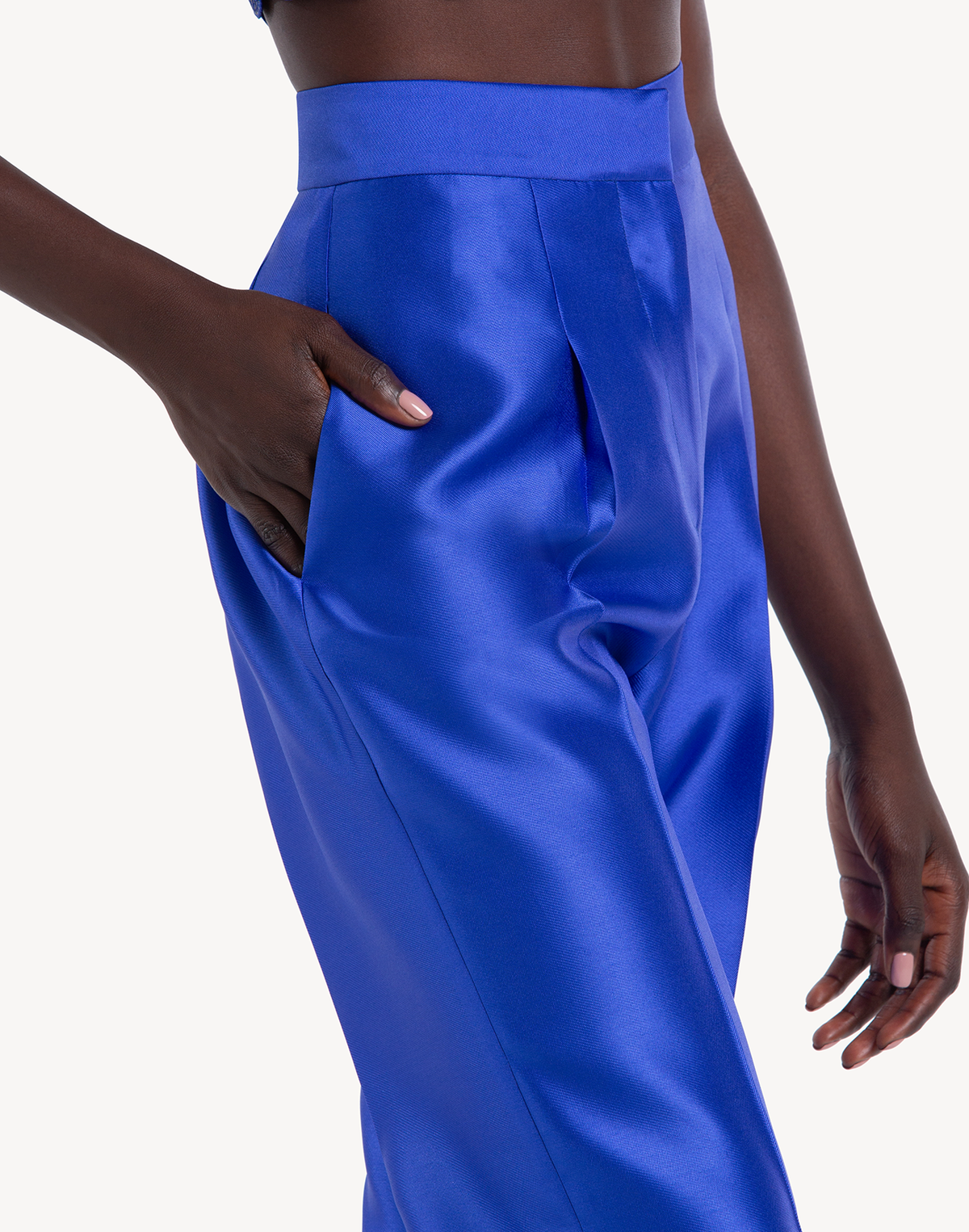 Mikado High Waisted Trousers