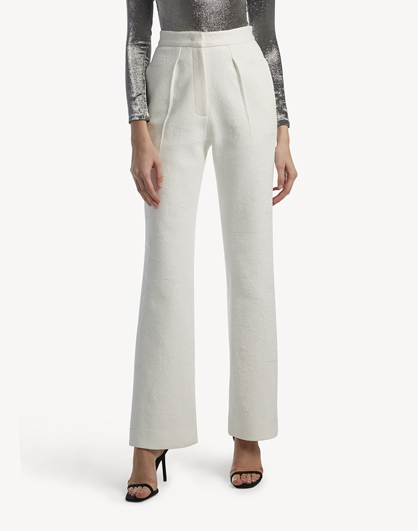 Butterfly Embroidered Trousers