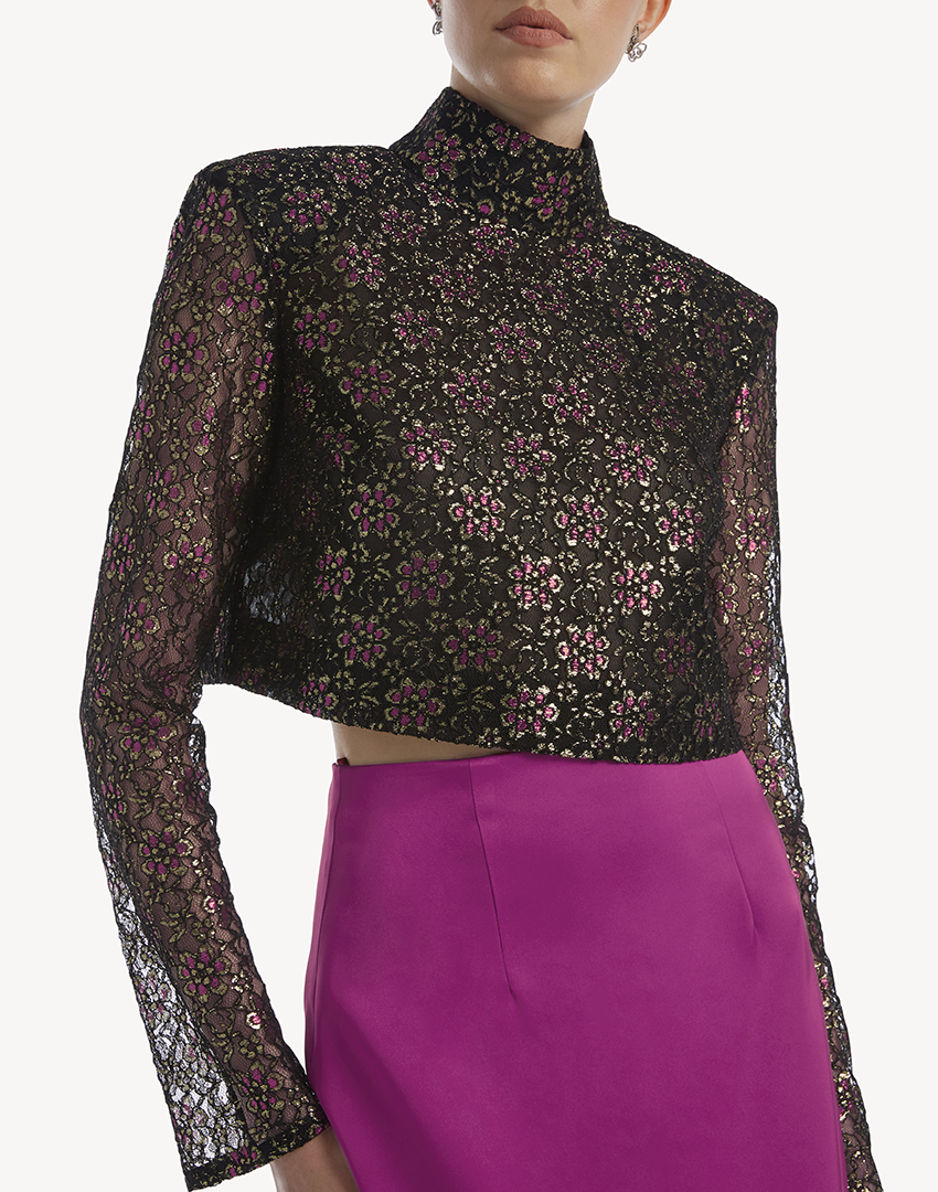 Onyx Lace Blouse