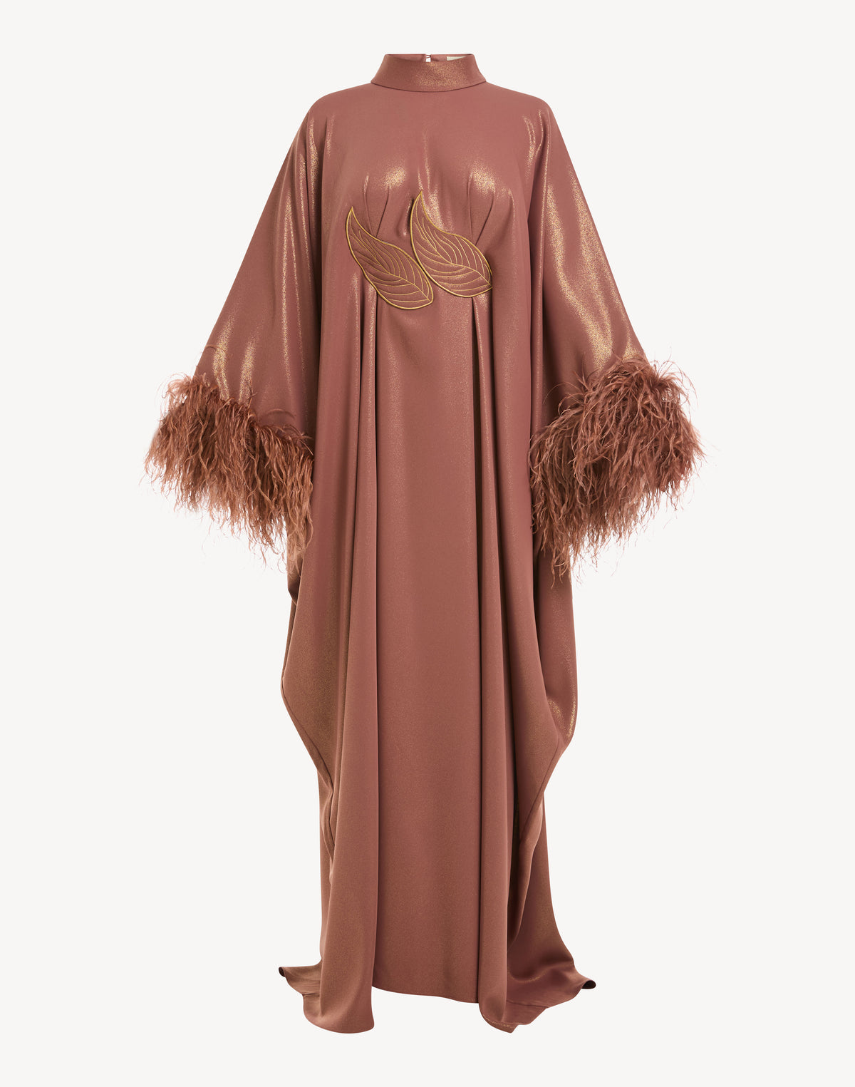 Fatma Feather-Trimmed Kaftan