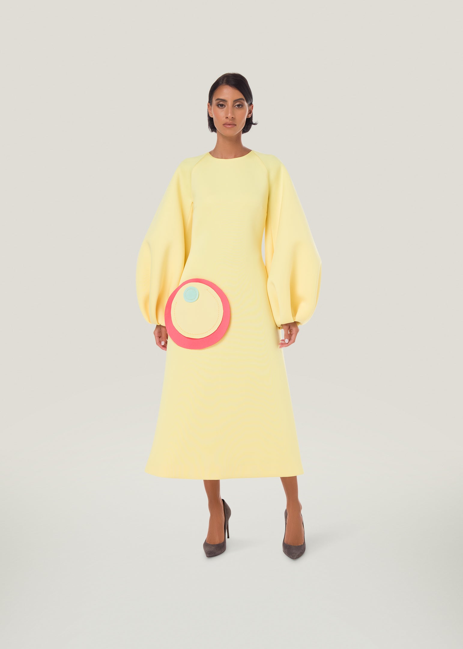 Happie Long Sleeve Midi Dress