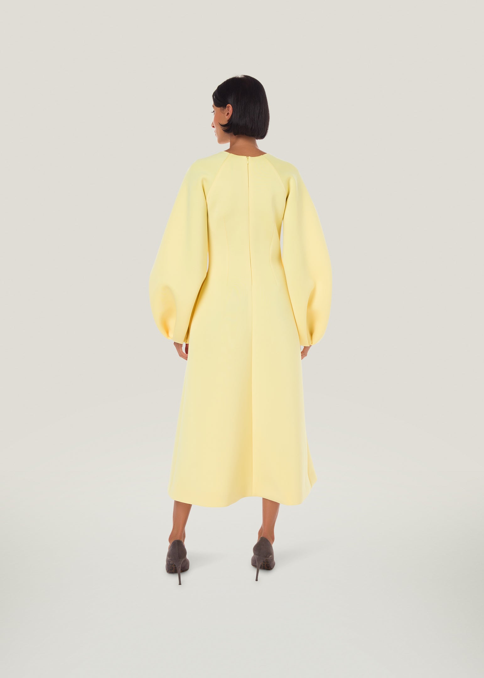 Happie Long Sleeve Midi Dress