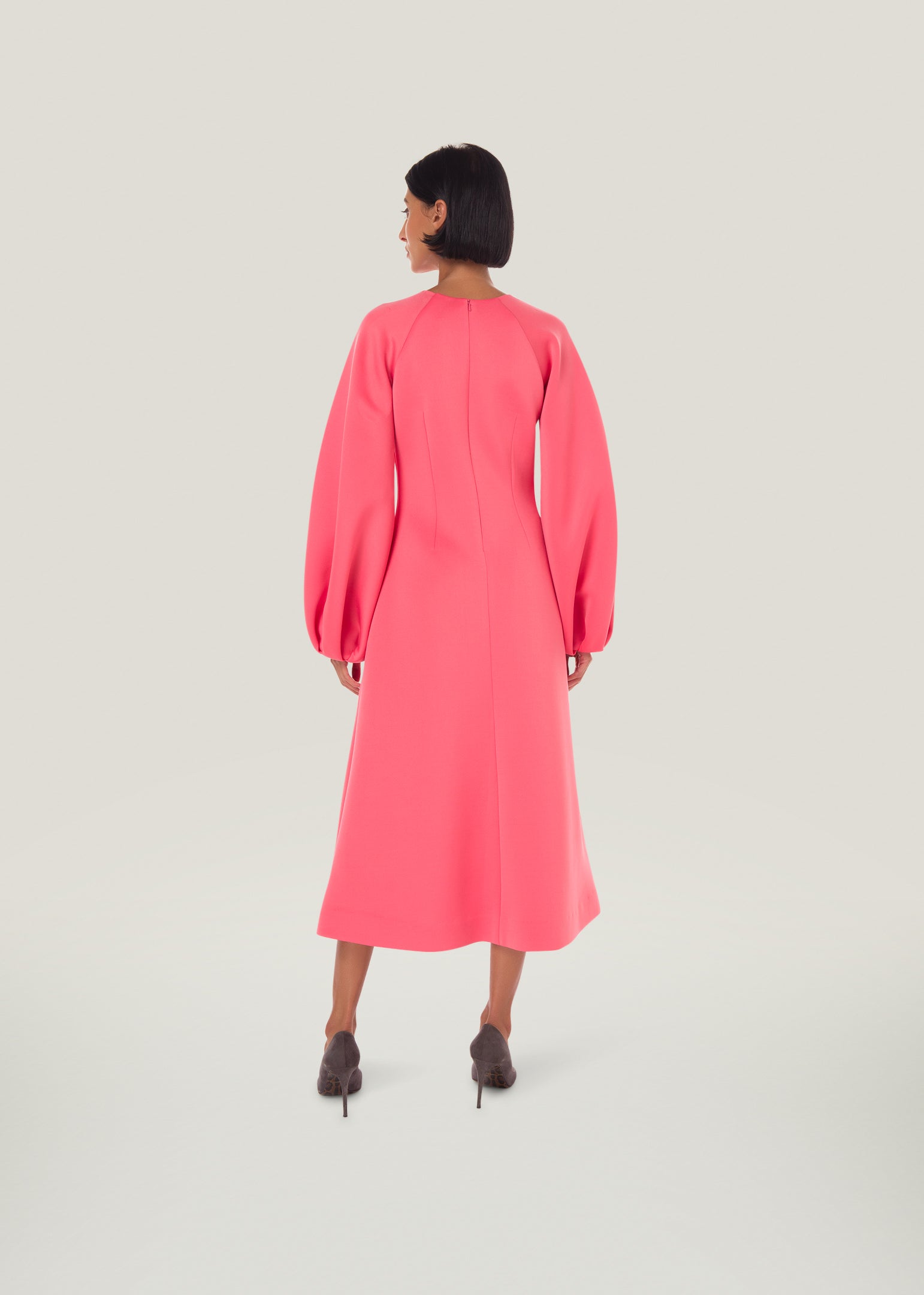 Happie Long Sleeve Midi Dress