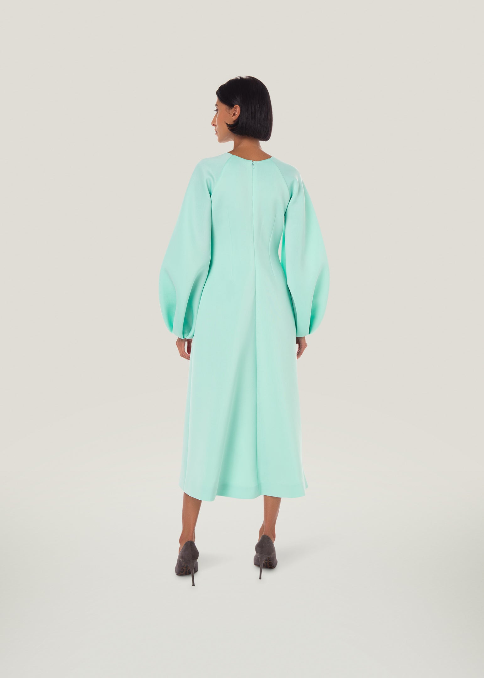 Happie Long Sleeve Midi Dress