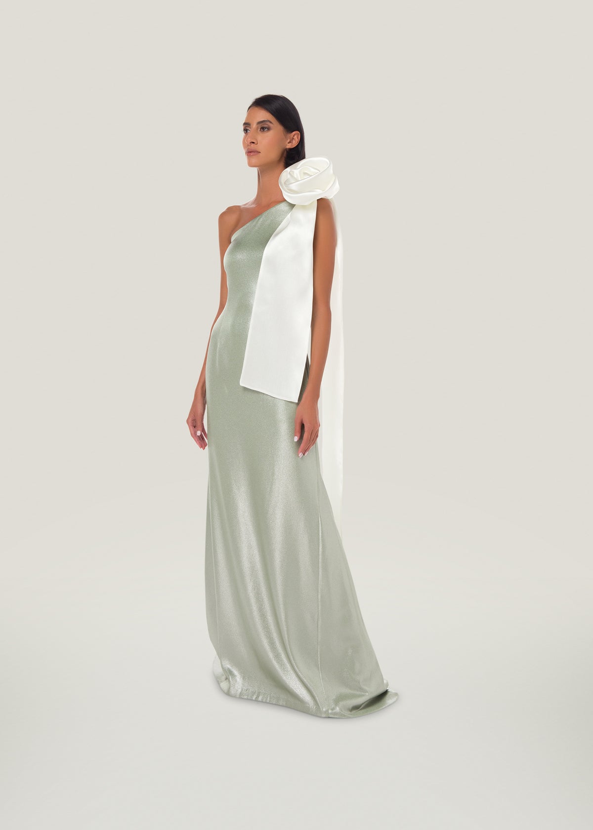 Savanna Signature One-Shoulder Rose Dress