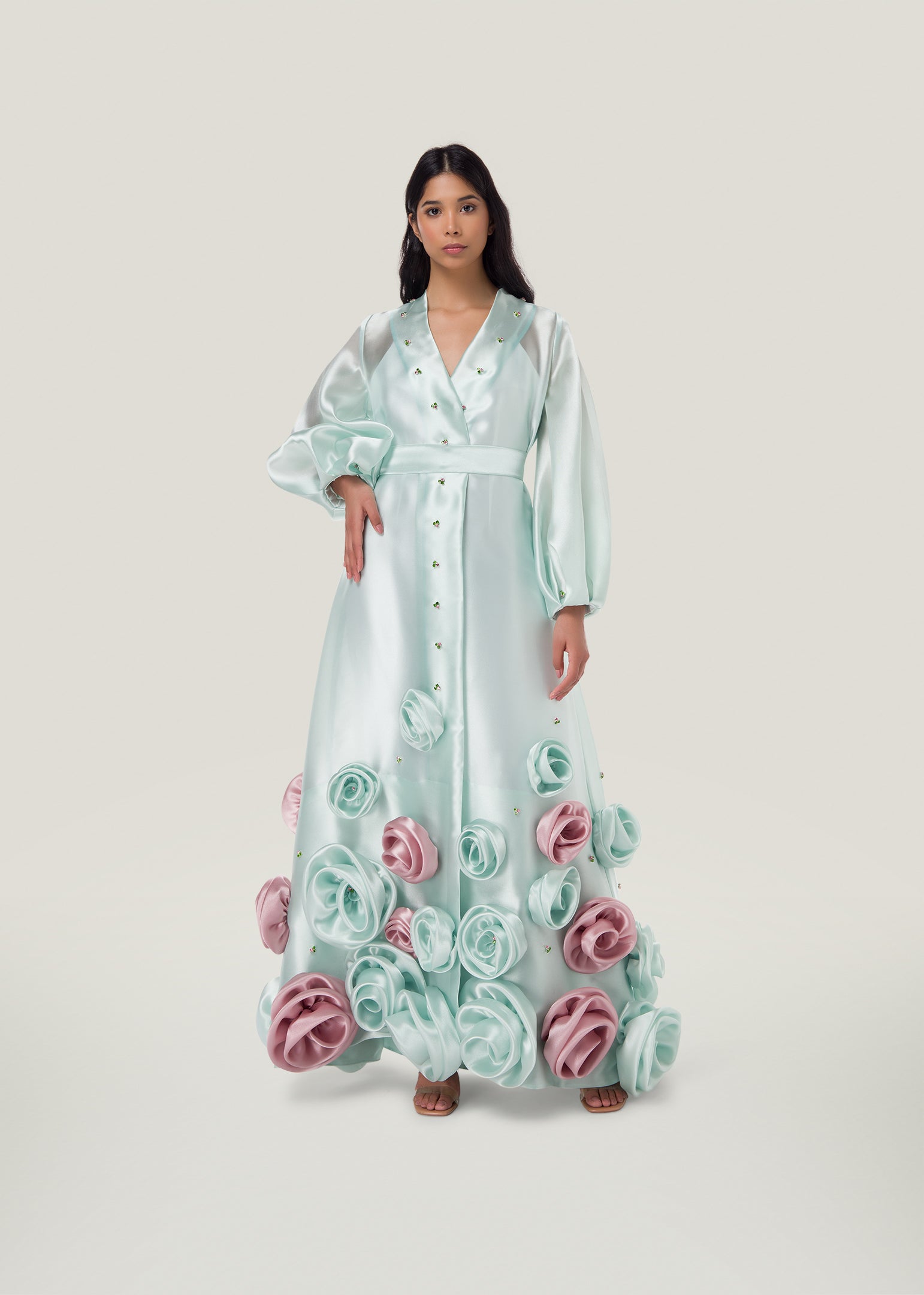 41 Roses Kaftan Mint - Green