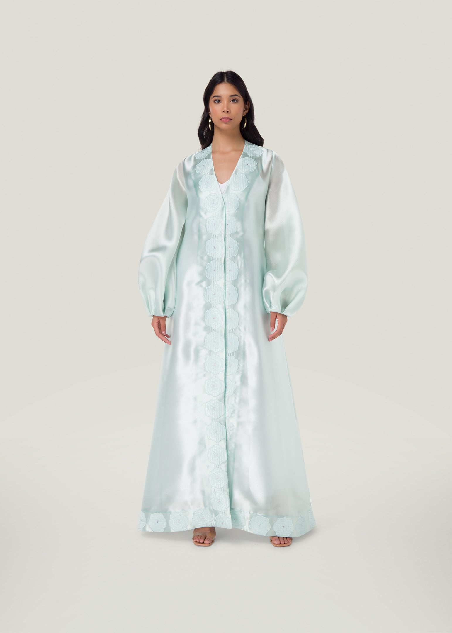 Garland Rose Applique Kaftan