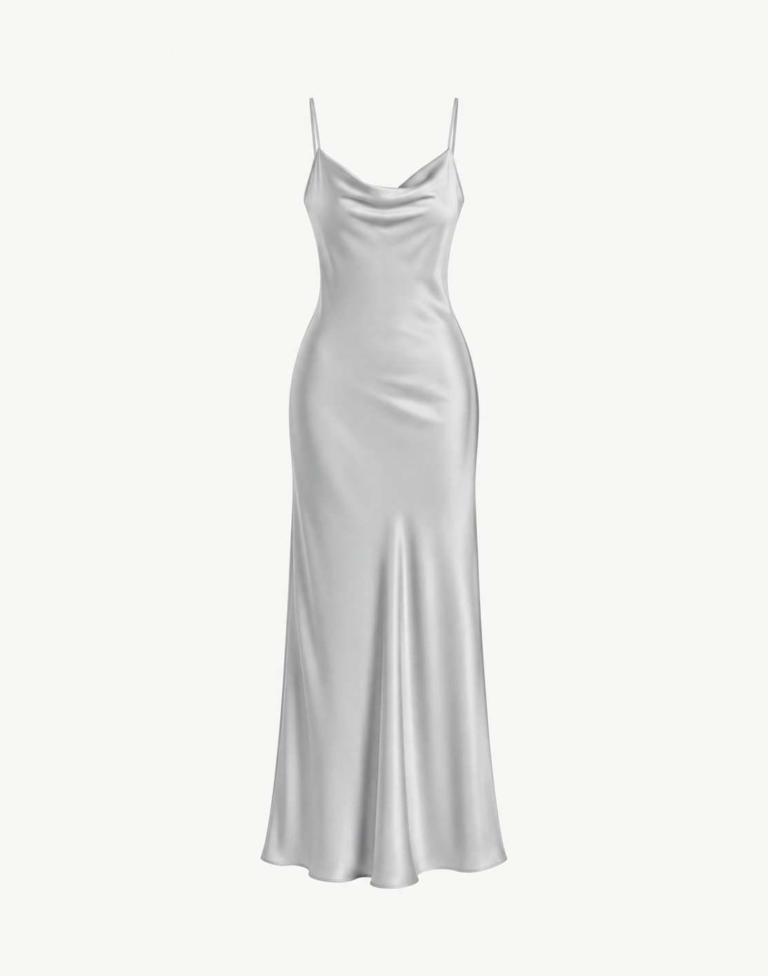Essential Satin Cowl-Neck Slip Dress