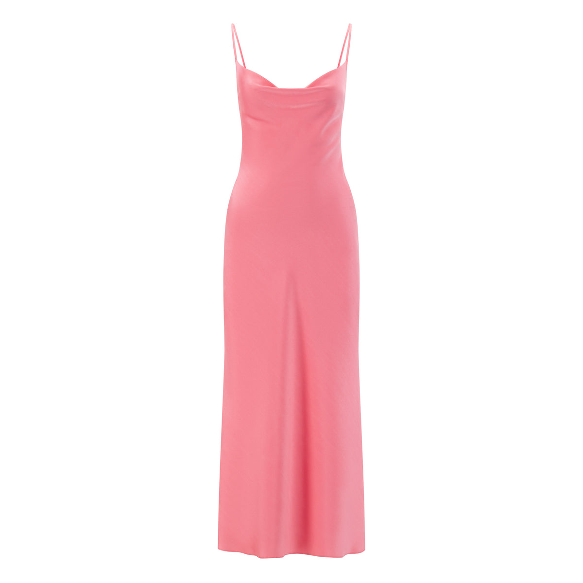 Essential Satin Cowl-Neck Slip Dress