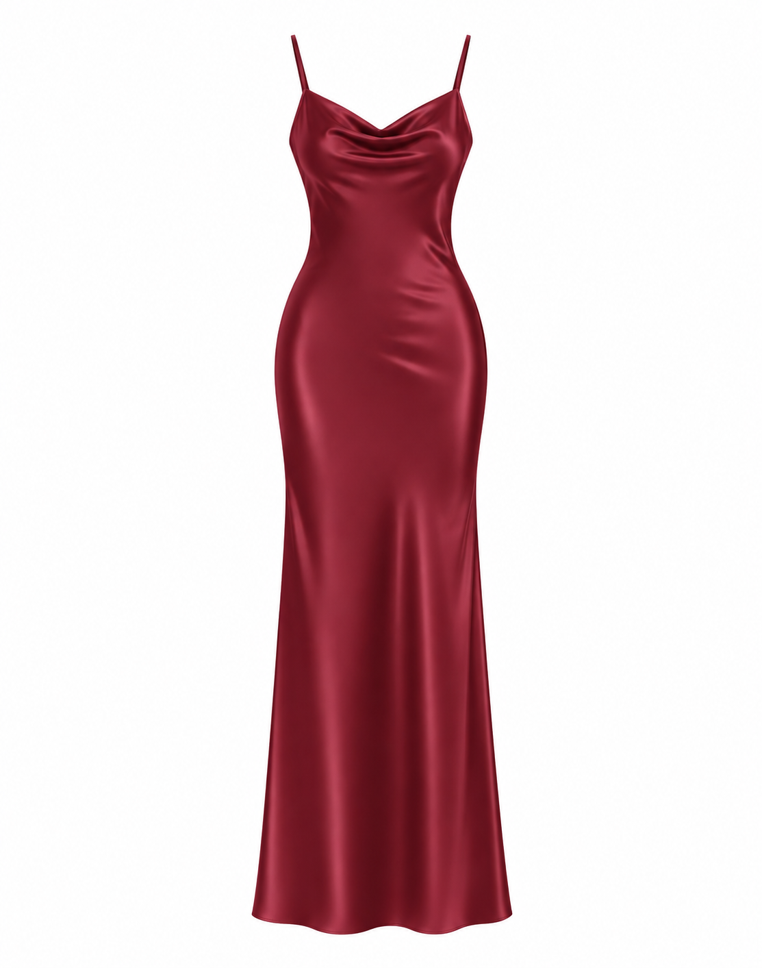 Essential Satin Cowl-Neck Slip Dress