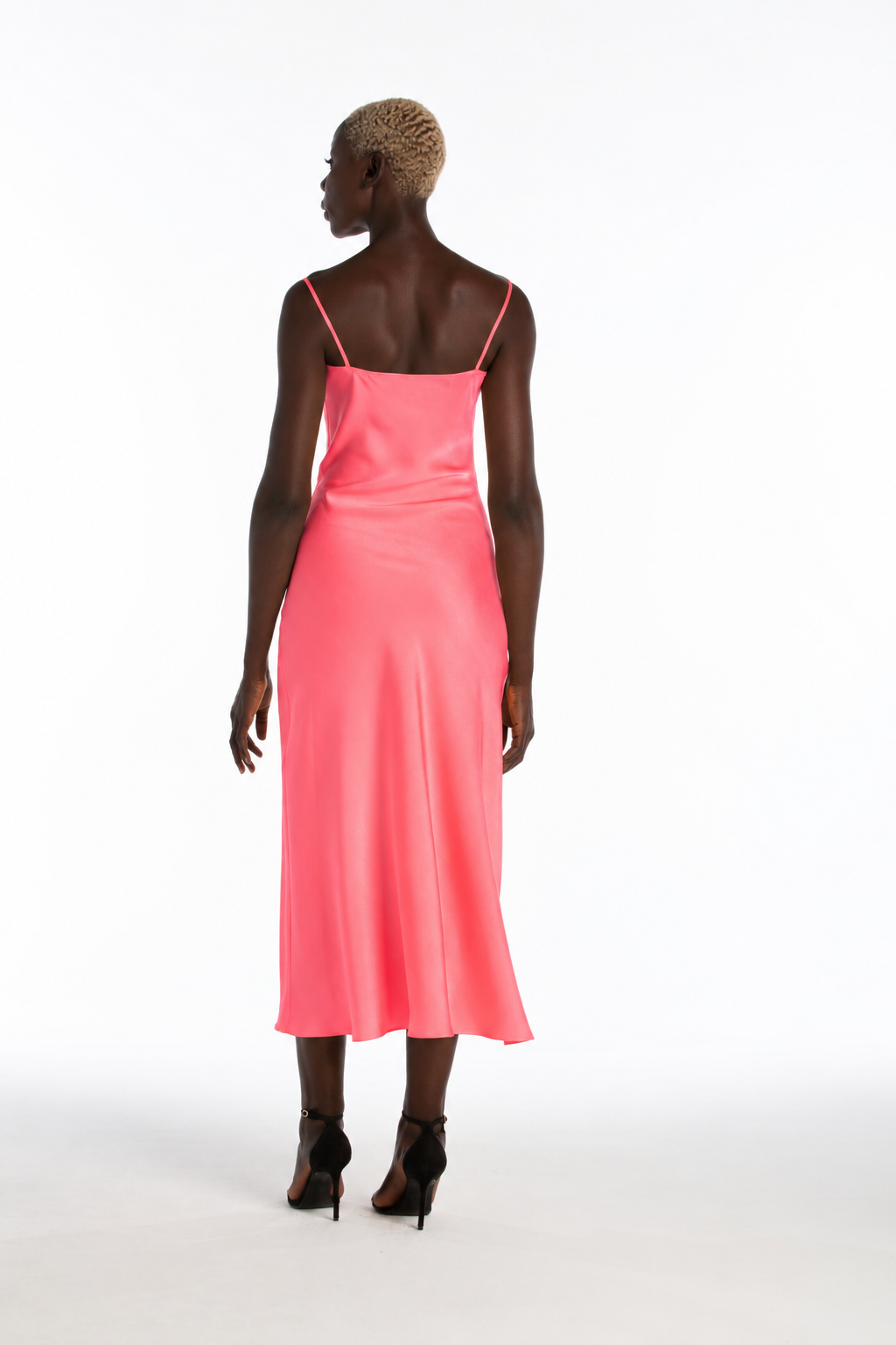 Essential Satin Cowl-Neck Slip Dress