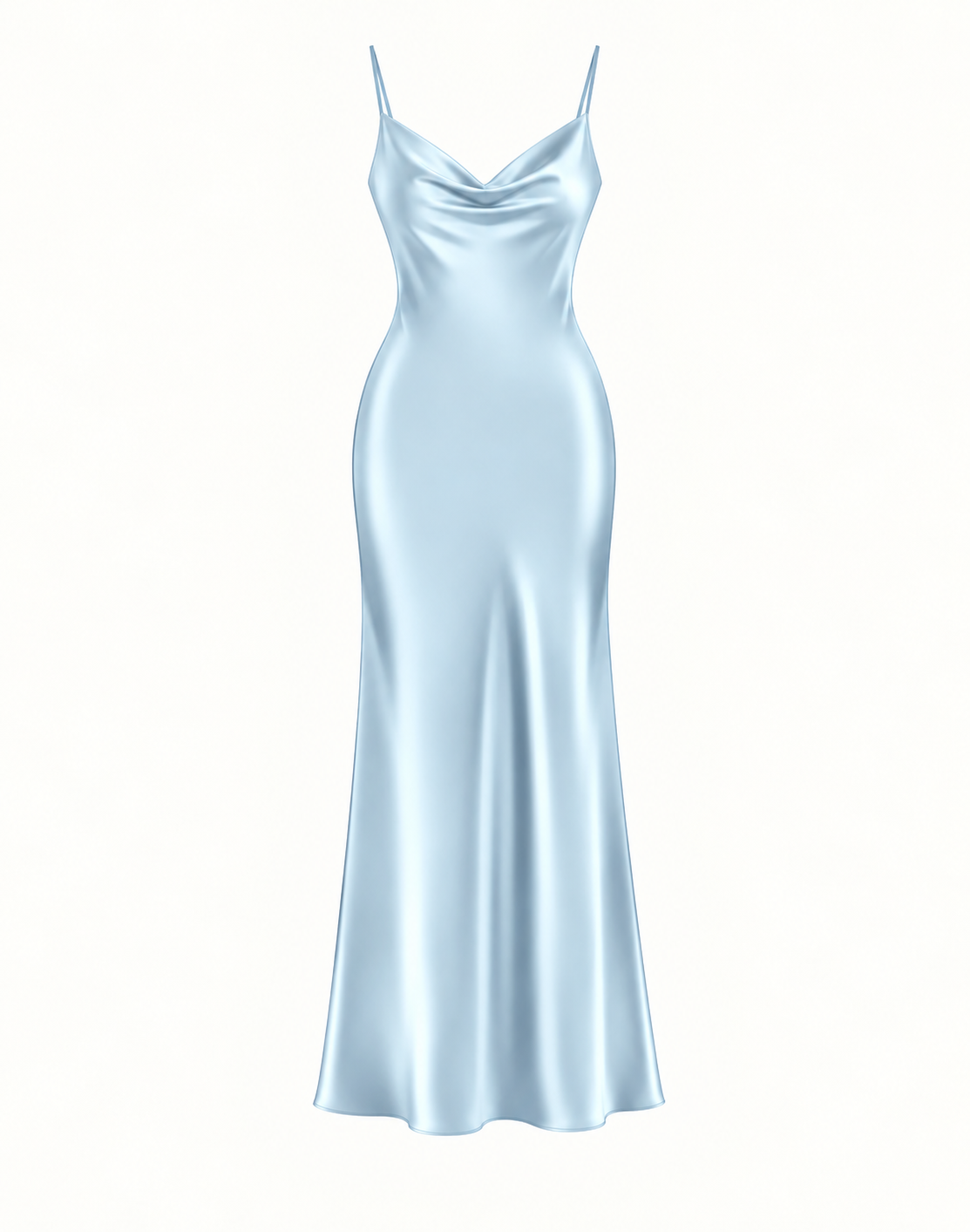 Essential Satin Cowl-Neck Slip Dress