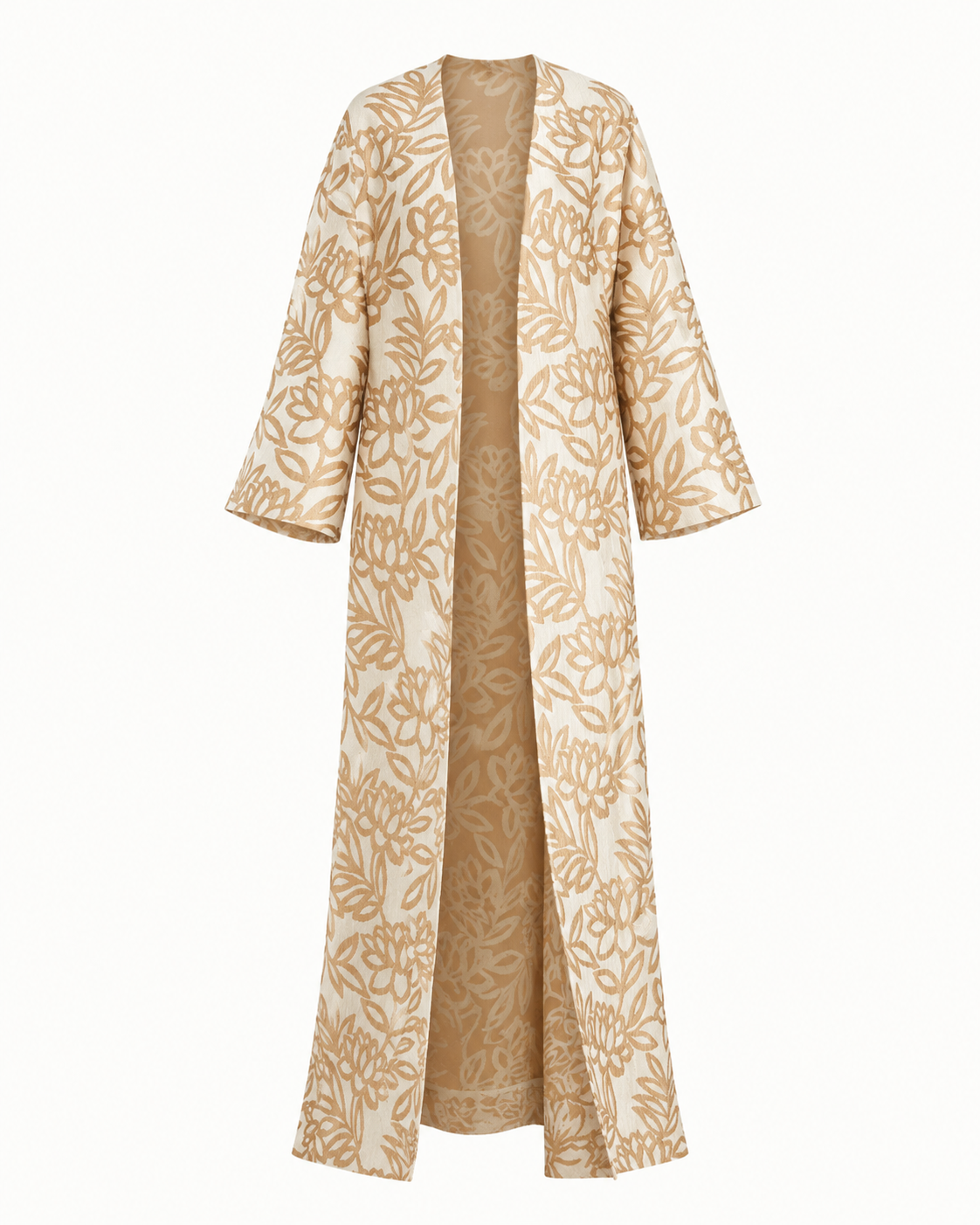 Floral Jacquard Kaftan Abaya