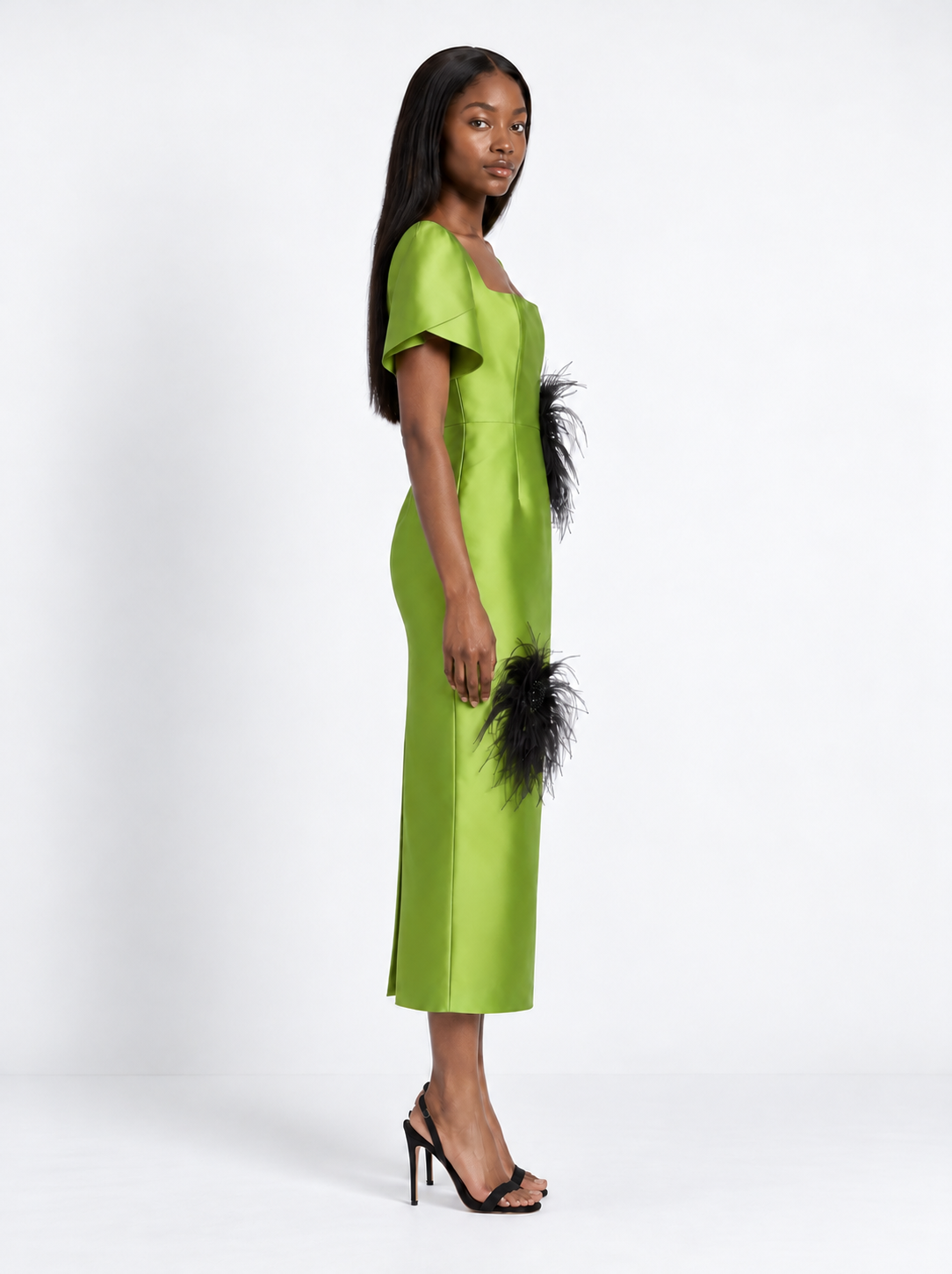 Amahle Feather Embellished Dress