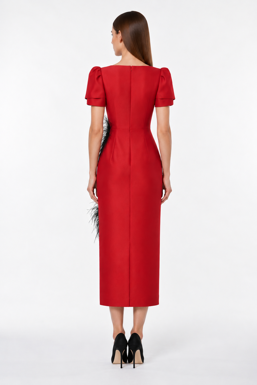 Amahle Feather Embellished Dress