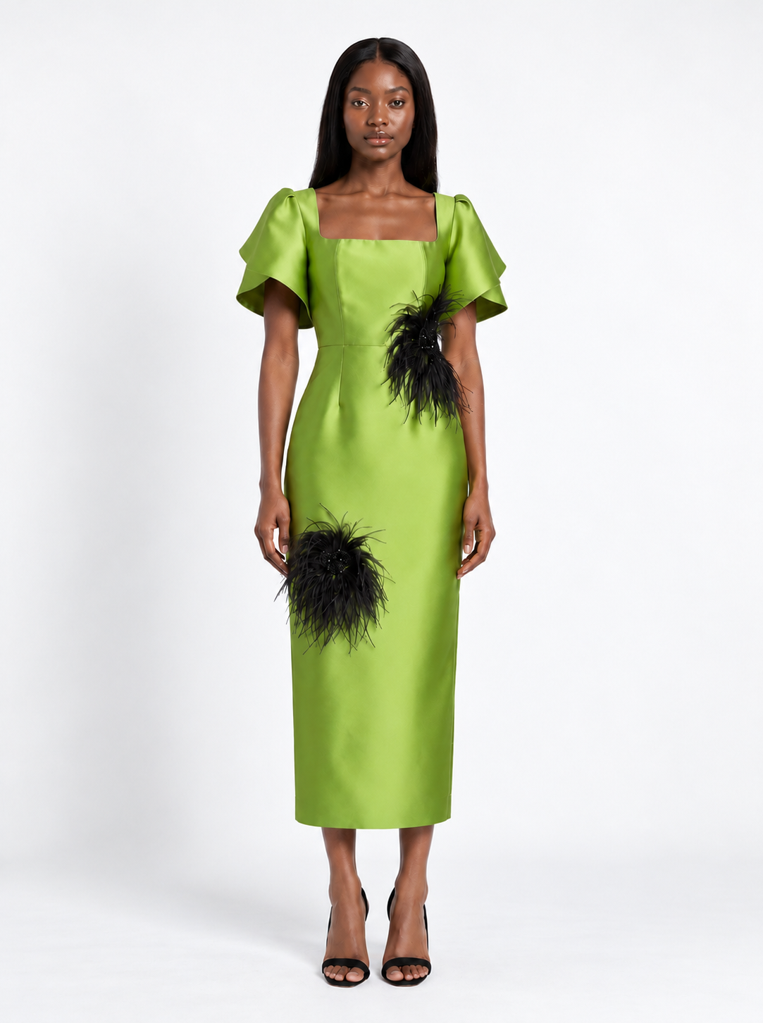 Amahle Feather Embellished Dress