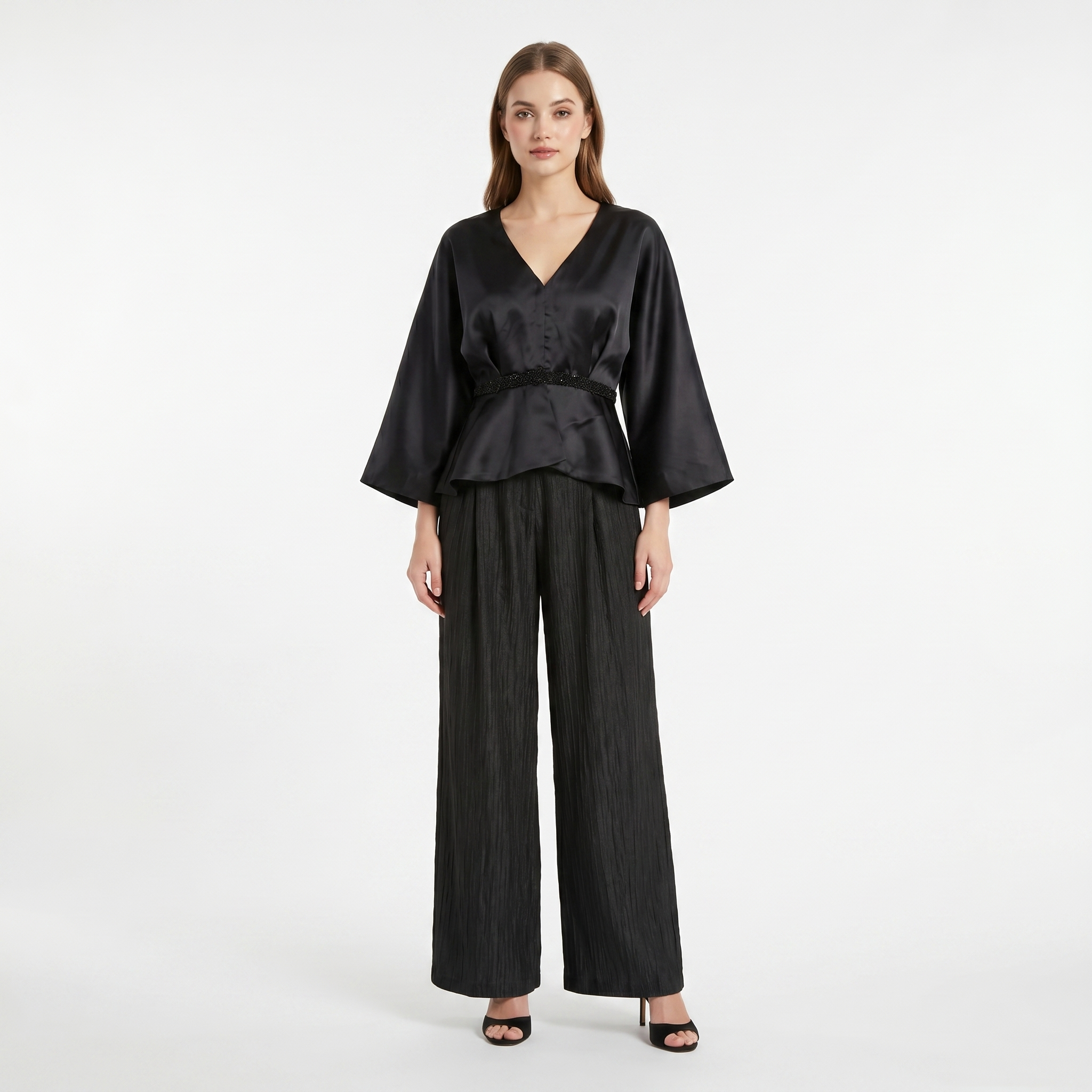 Silk Beadworks High Waisted Trousers