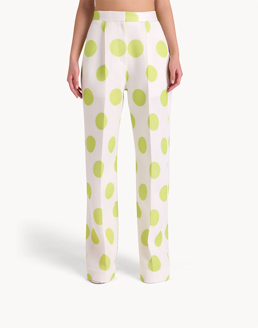 Polka Dots Summer Trousers - Green